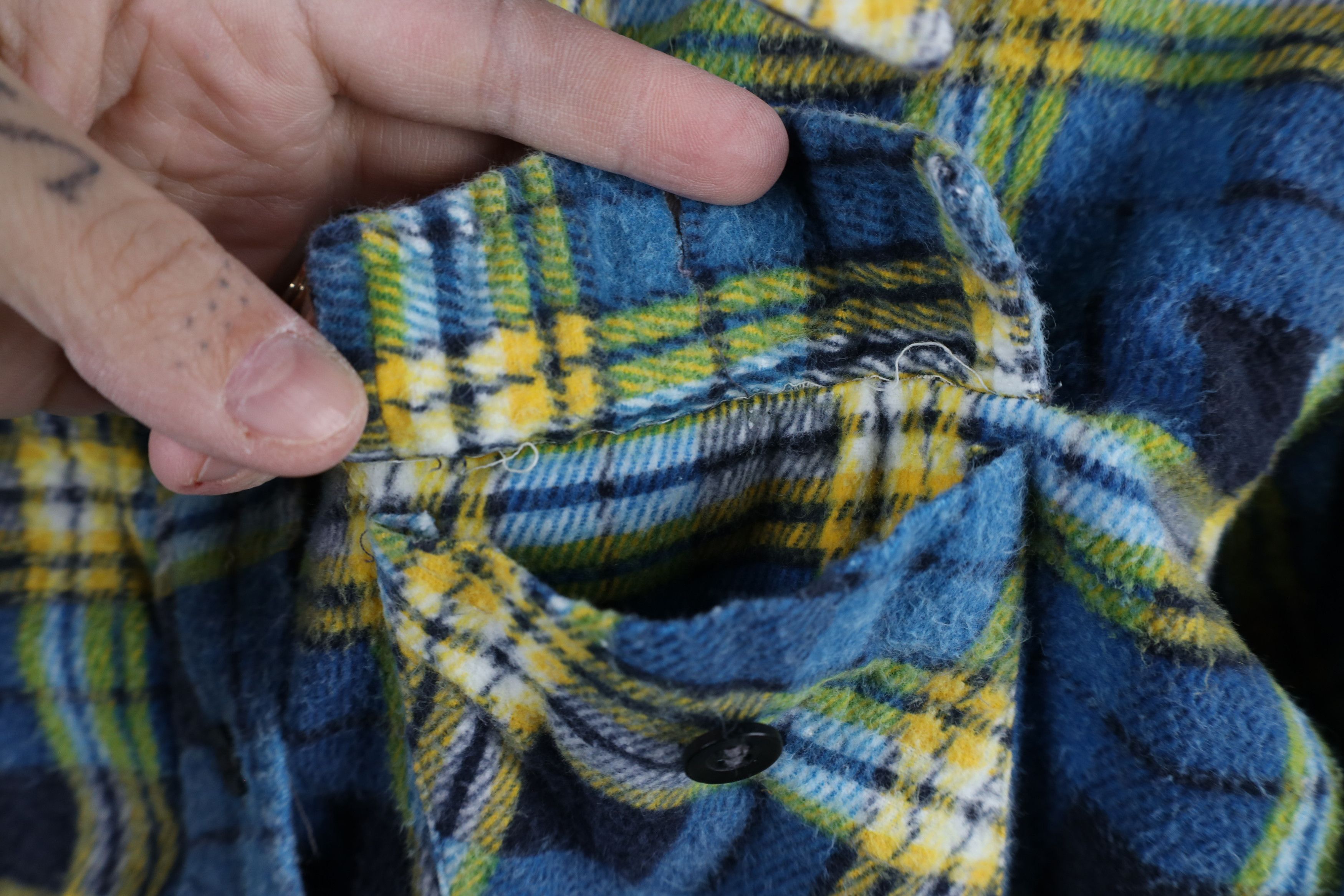 Vintage Vintage 70s Streetwear Flannel Collared Button Shirt Plaid Size XS / US 0-2 / IT 36-38 - 5 Thumbnail