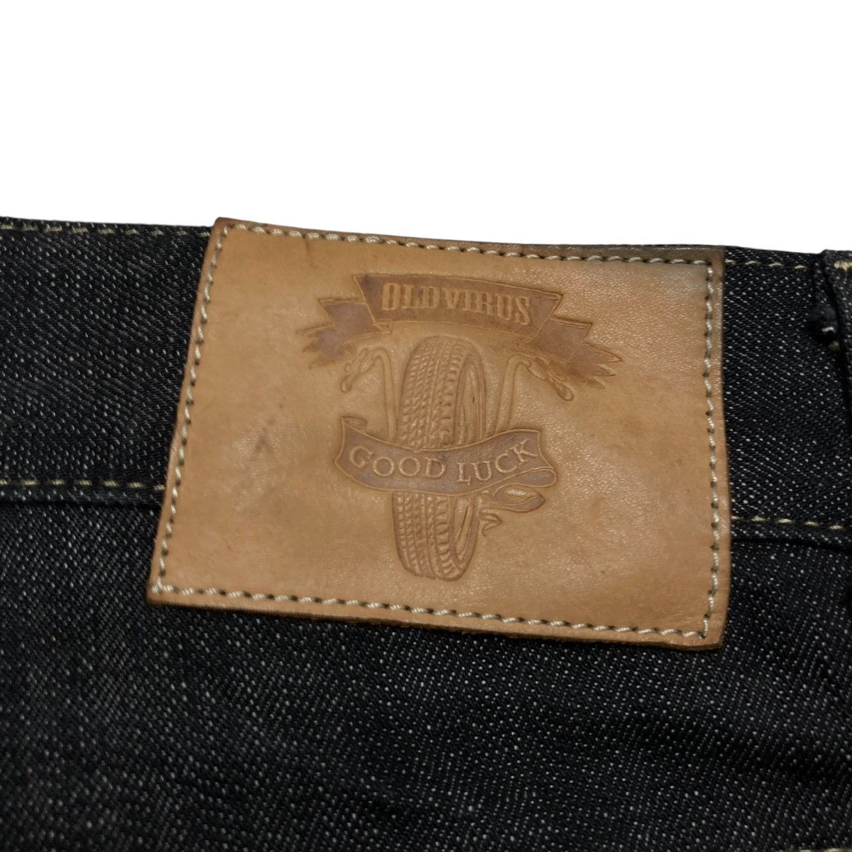 Momotaro Jeans OLD VIRUS - Japanese Double Knee Denim Big Pocket Unique 🇯🇵 Size US 34 / EU 50 - 8 Thumbnail