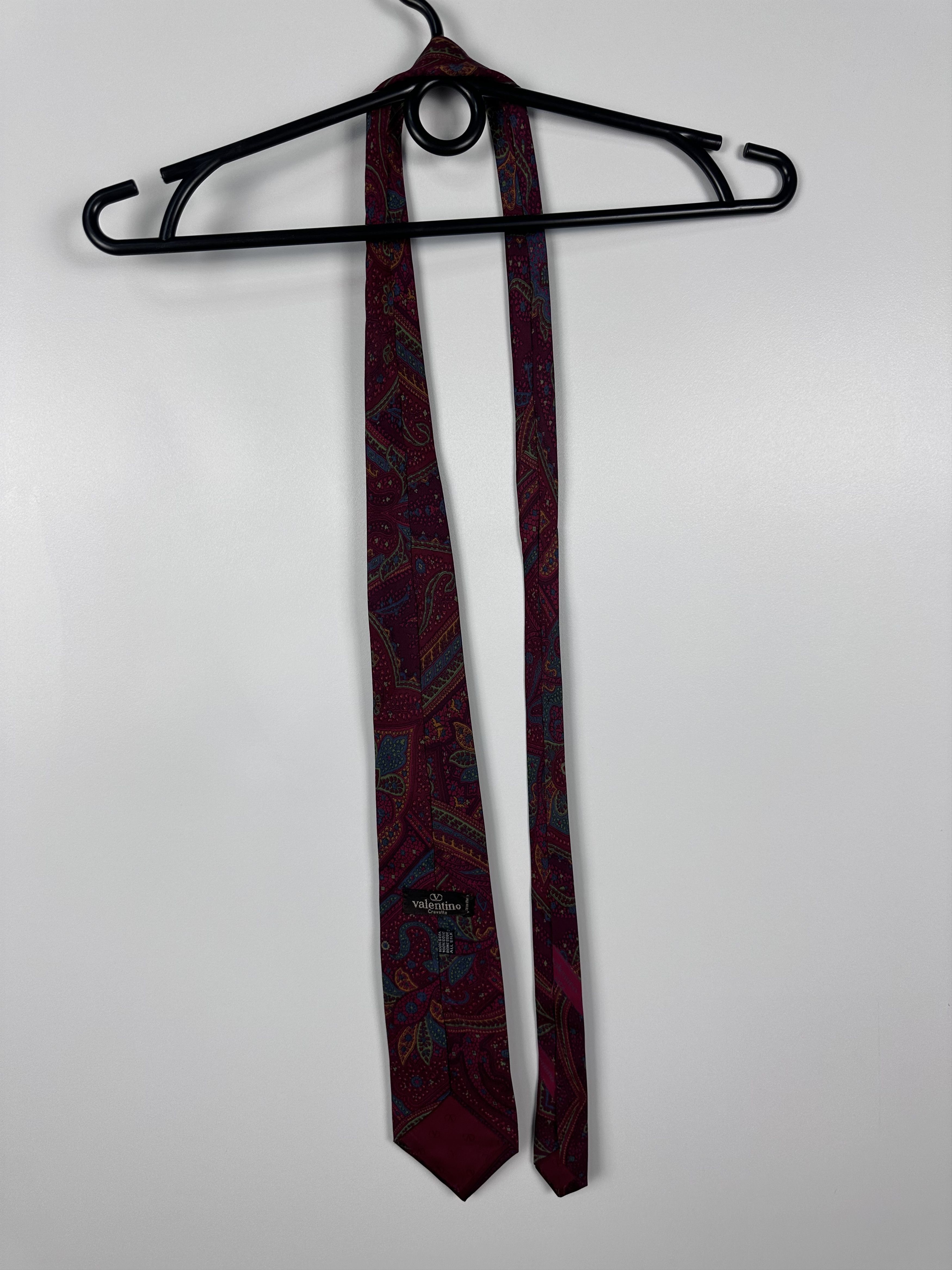 Valentino × Vintage VALENTINO SILK TIE CRAVATTA SETA NECKTIE VINTAGE ITALY Size ONE SIZE - 5 Thumbnail
