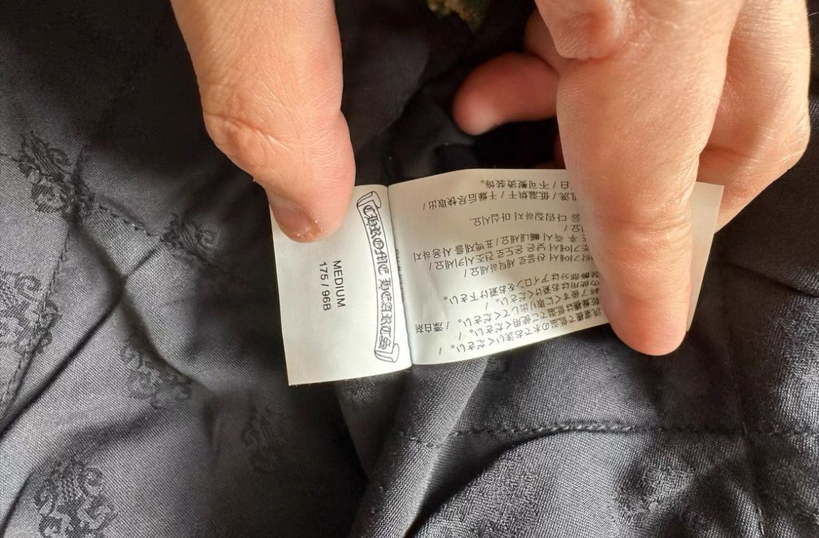 Chrome Hearts Pink letter sleeve green lined flannel jacket Size US M / EU 48-50 / 2 - 4 Thumbnail