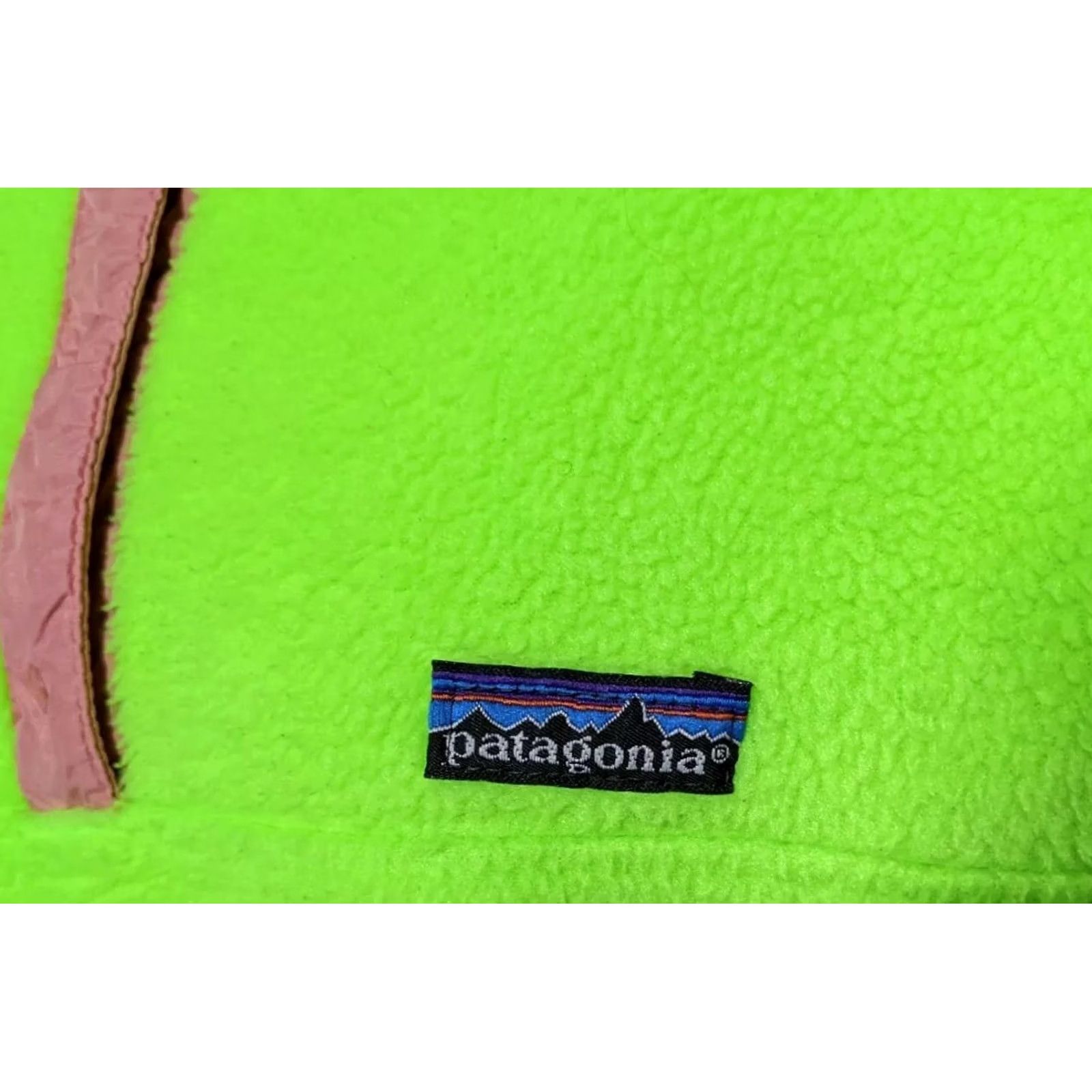 Patagonia VINTAGE Patagonia Pullover Fleece USA 10 Womens Neon Green Bubblegum Pink 90s Size L / US 10 / IT 46 - 5 Thumbnail