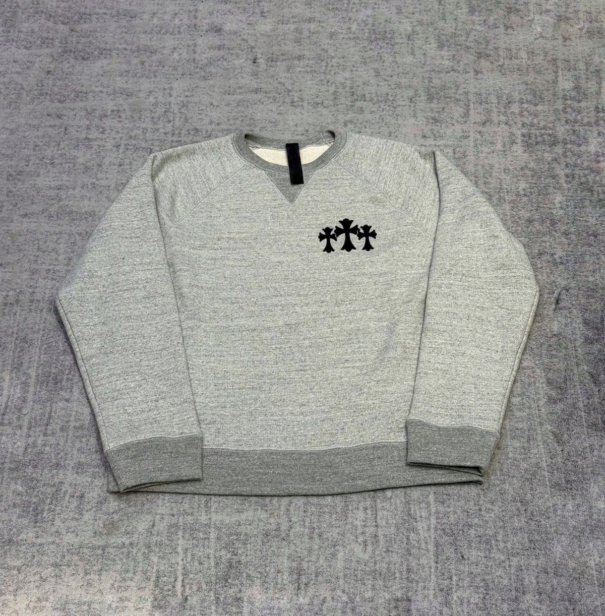 クロムハーツCashmere Fleur Cross leather Patch