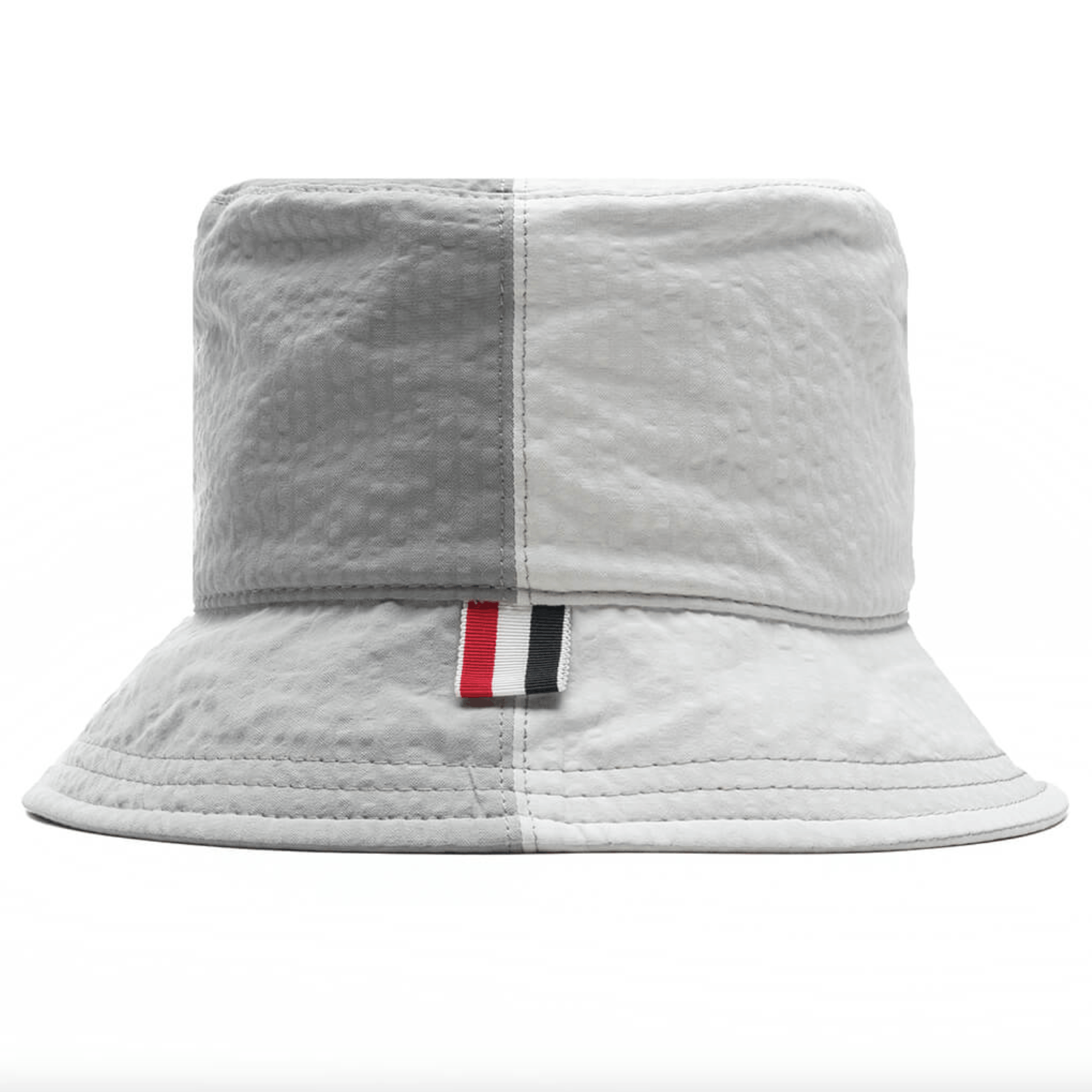 Thom Browne Thom Browne Bucket Hat in Quarter Combo Seercuker Size ONE SIZE - 3 Thumbnail