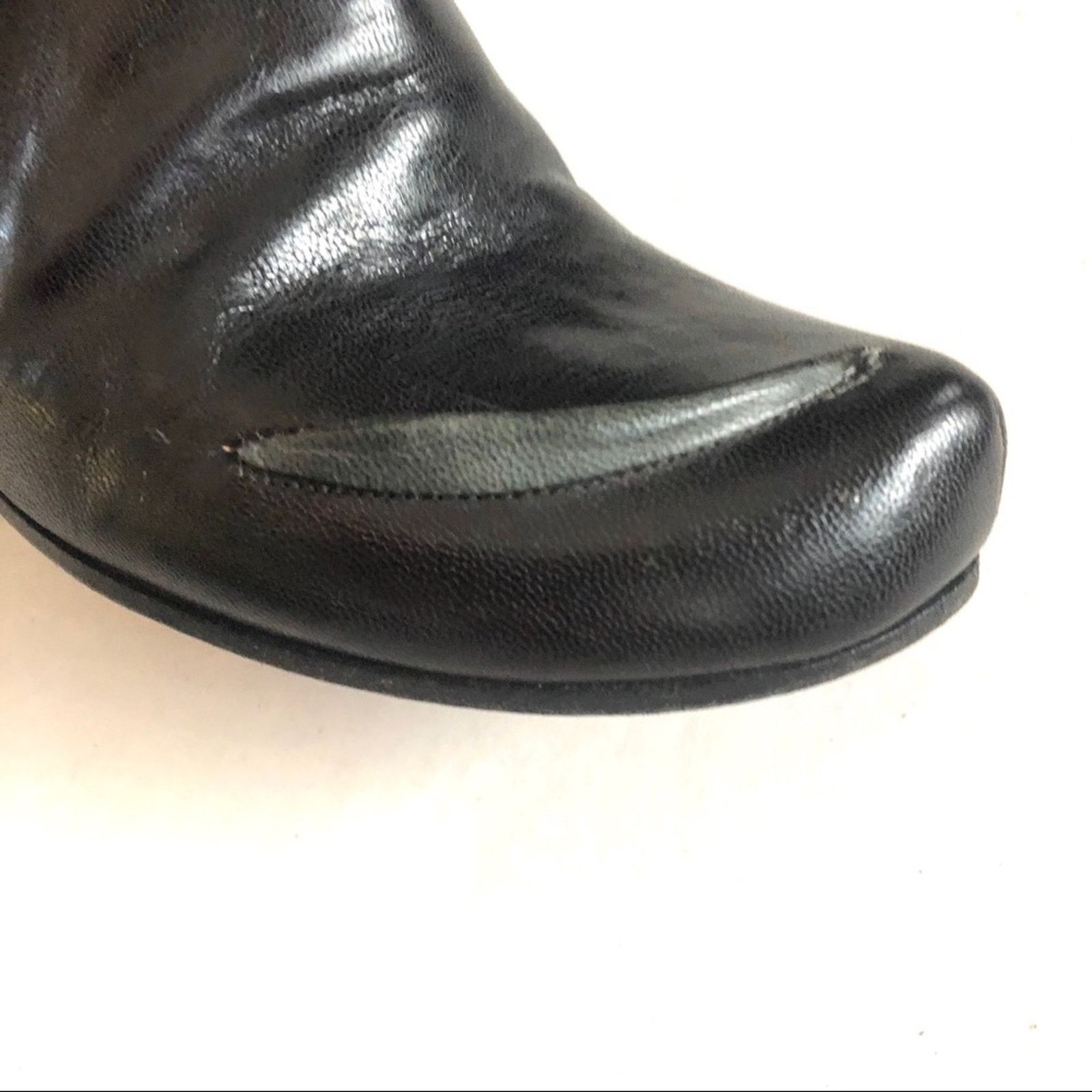Other Tracey Neuls Black Leather Ankle Booties Dark Academia Size US 7.5 / IT 37.5 - 6 Thumbnail