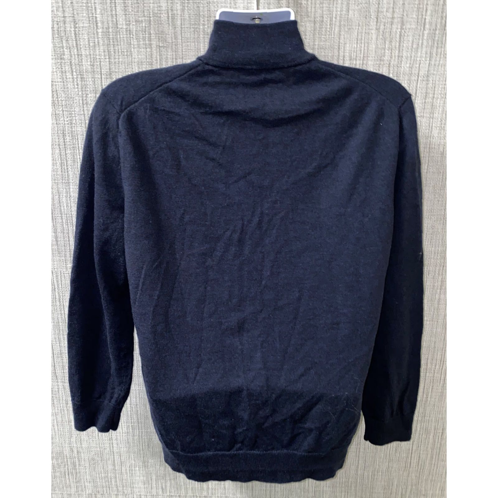 UNTUCKit UNTUCKIT Sweater Shirt 2XL Navy Blue Merino Wool 1/2 Zip Pullover Mens Regular Size 2XL Navy Merino 1/2 Zip Pullover Mens 2XL Size US XXL / EU 58 / 5 - 5 Thumbnail