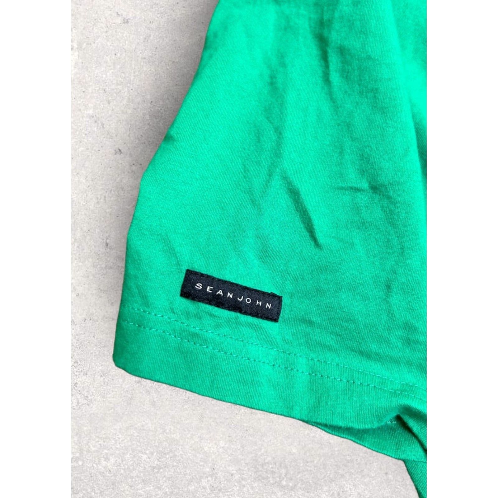 Sean John VINTAGE Sean John Men Green Cotton T Shirt Spell-out Logo Short Sleeve Crewneck 2XL Green Logo Dream Mens Shirt Size US XXL / EU 58 / 5 - 4 Thumbnail