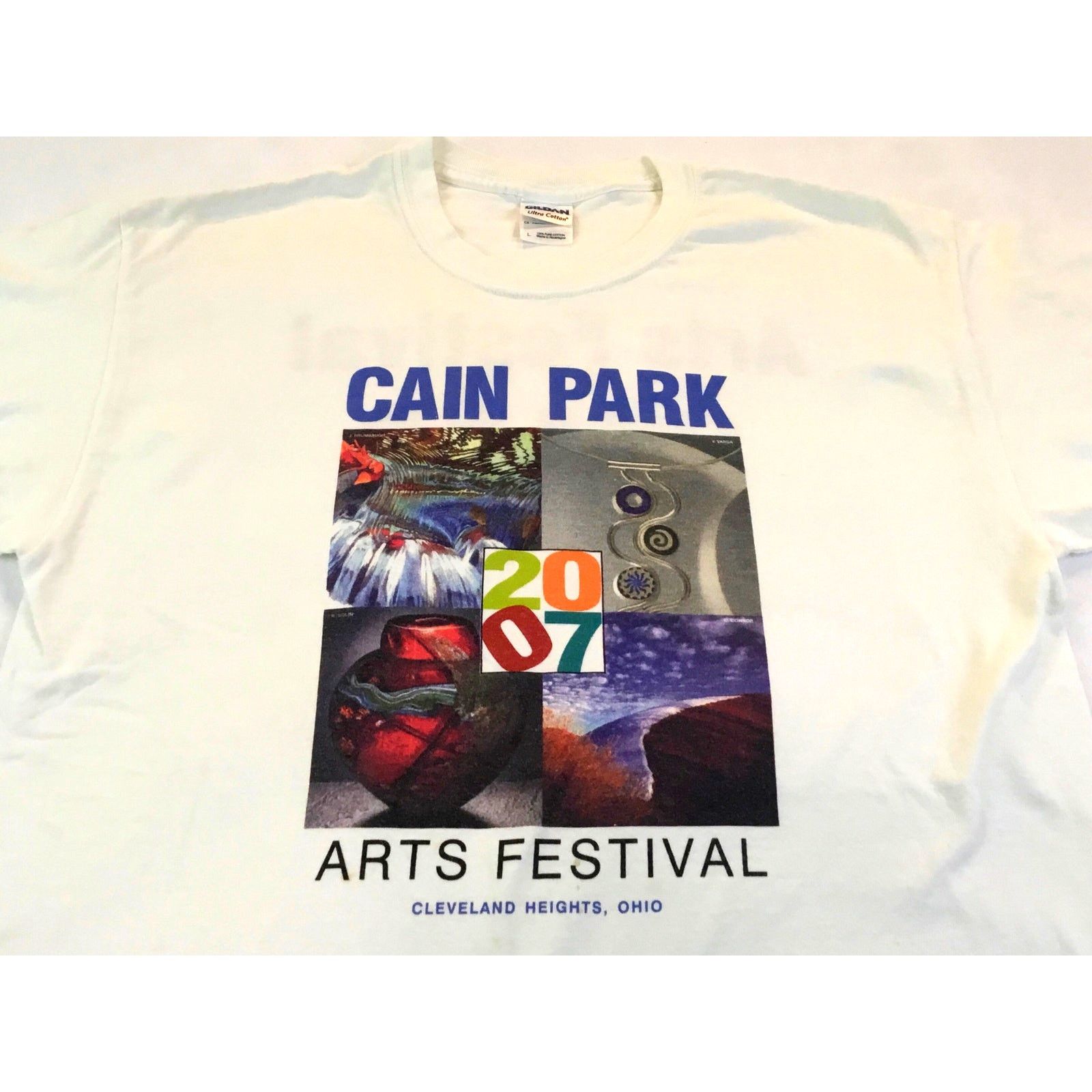 Gildan Cain Park 2007 Arts Festival Staff Cleveland OH T-Shirt L Size US L / EU 52-54 / 3 - 1 Thumbnail