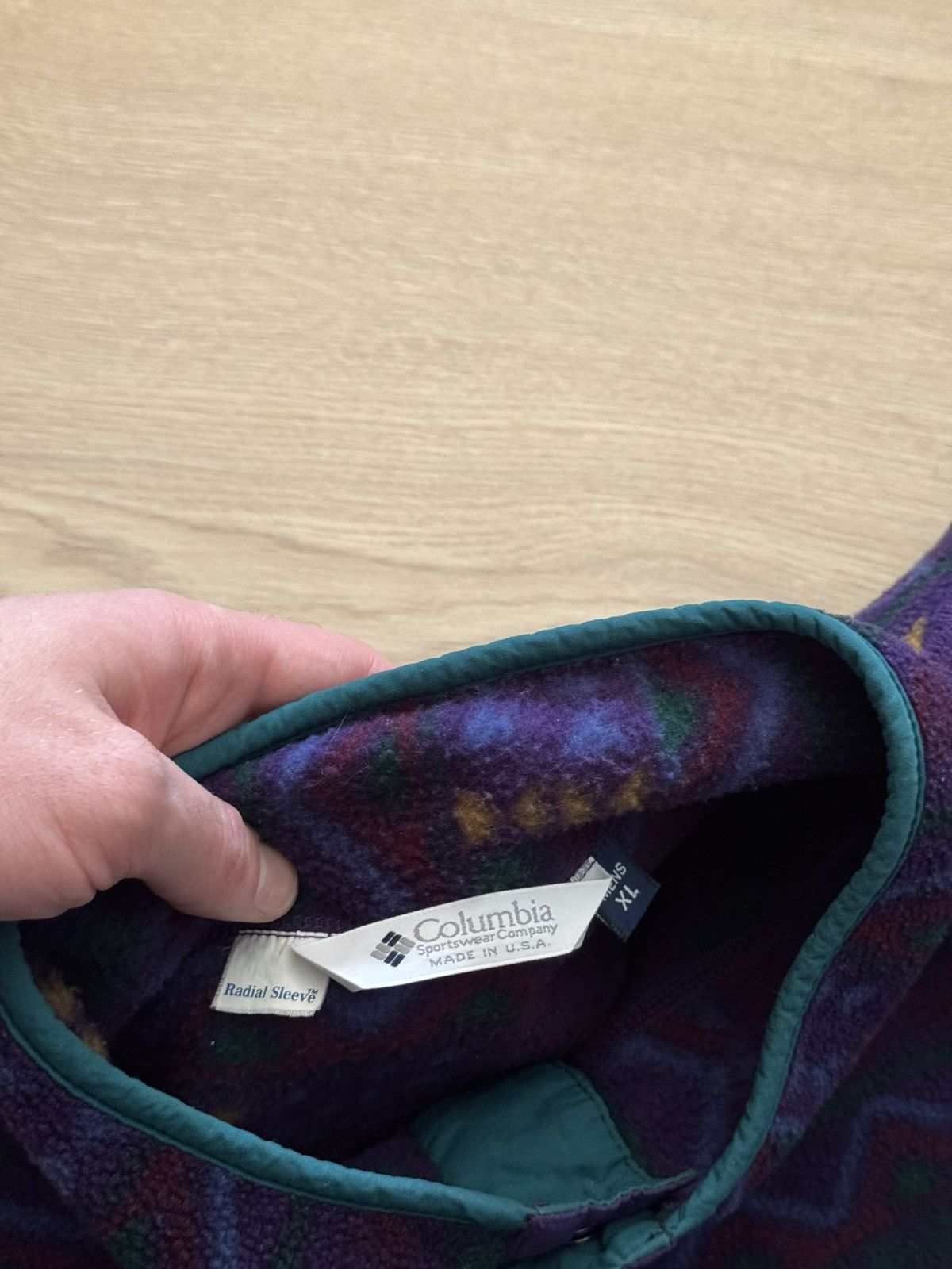 Columbia Vintage 90’s Columbia Made In USA Outdoor Fleece Pullover Size US XL / EU 56 / 4 - 5 Thumbnail