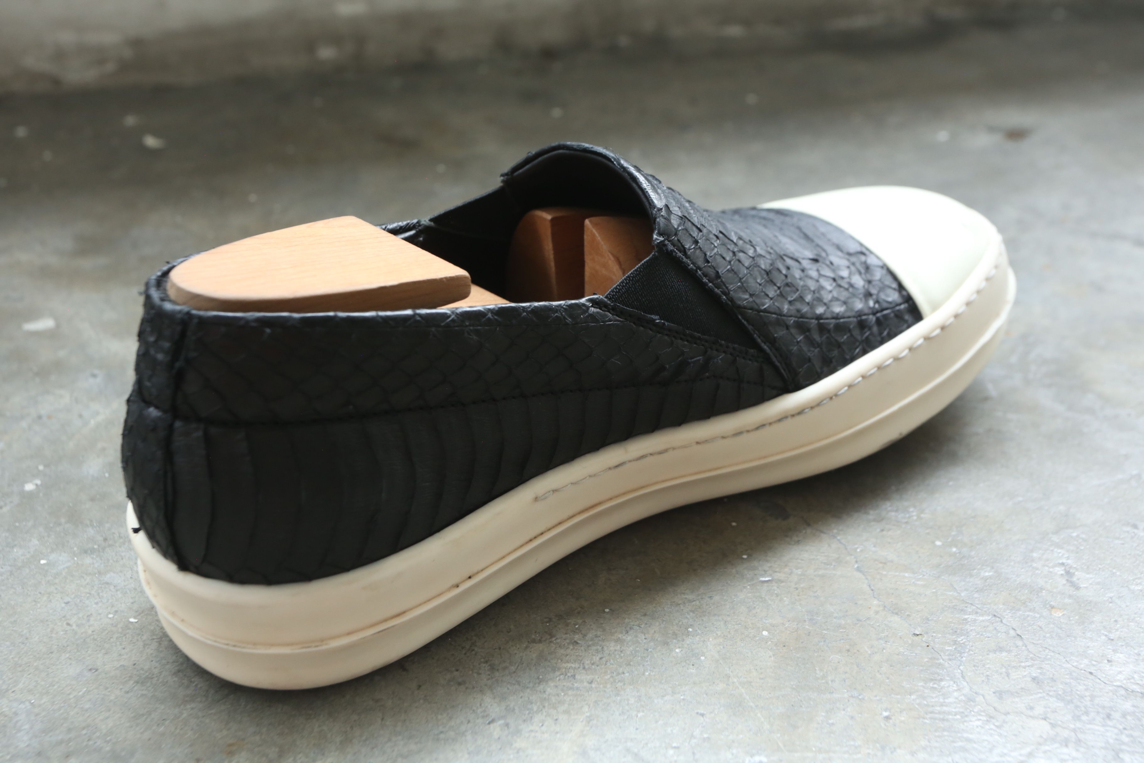 Rick Owens Rick Owens - S/S 16 - Python Boat Sneakers | Grailed