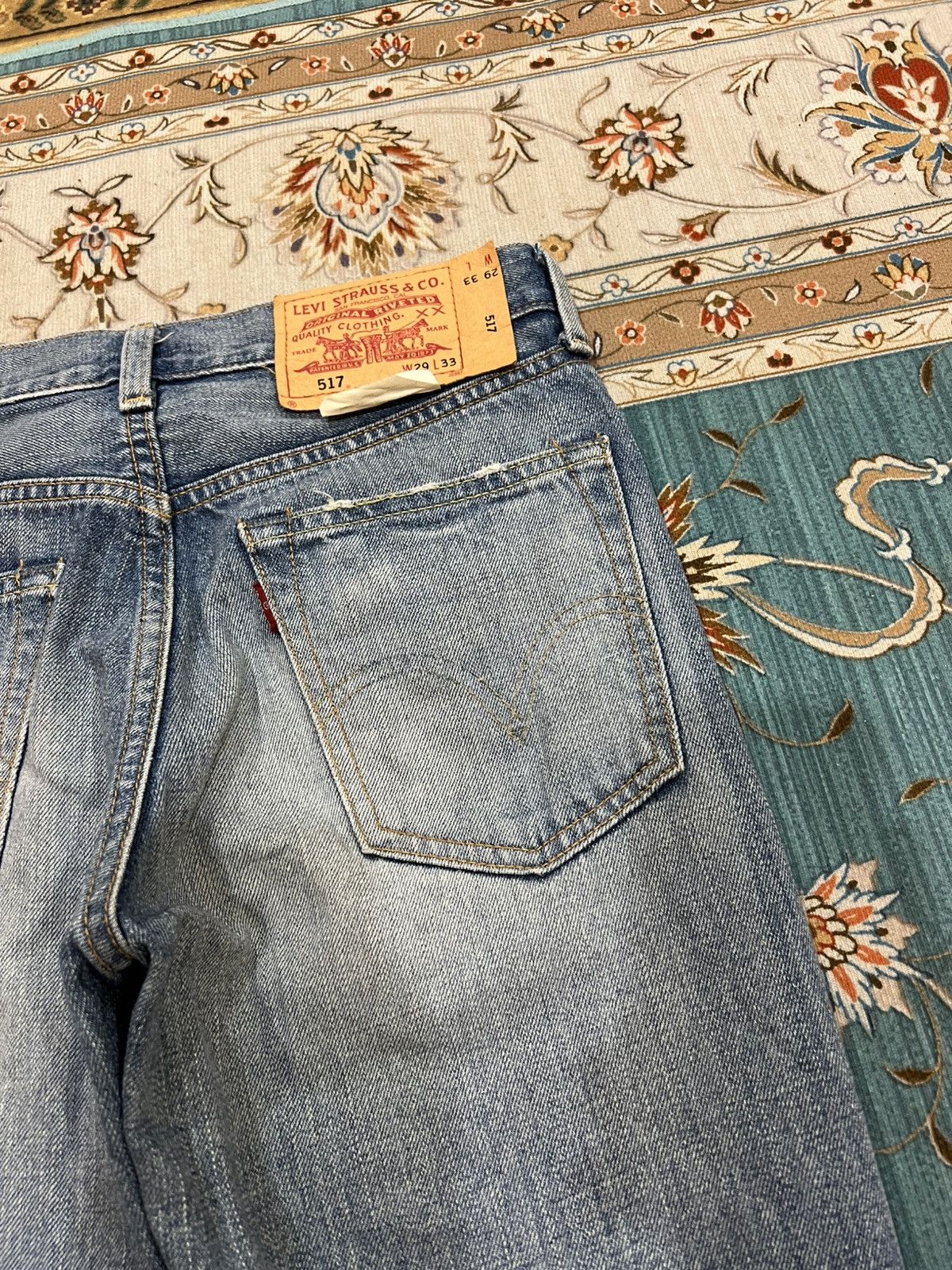 Levi's Vintage Flare Levis 517 Faded Denim Jean Size US 28 / EU 44 - 12 Thumbnail