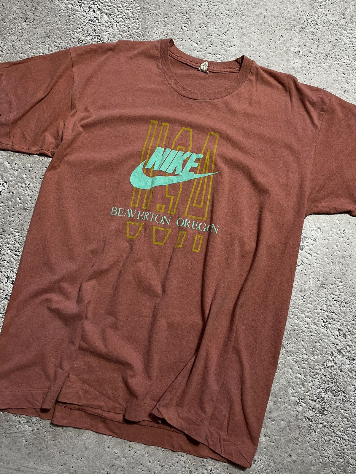 Nike × Vintage Vintage Nike early 80s size L screen stars T Shirt tee Size US XL / EU 56 / 4 - 2 Thumbnail