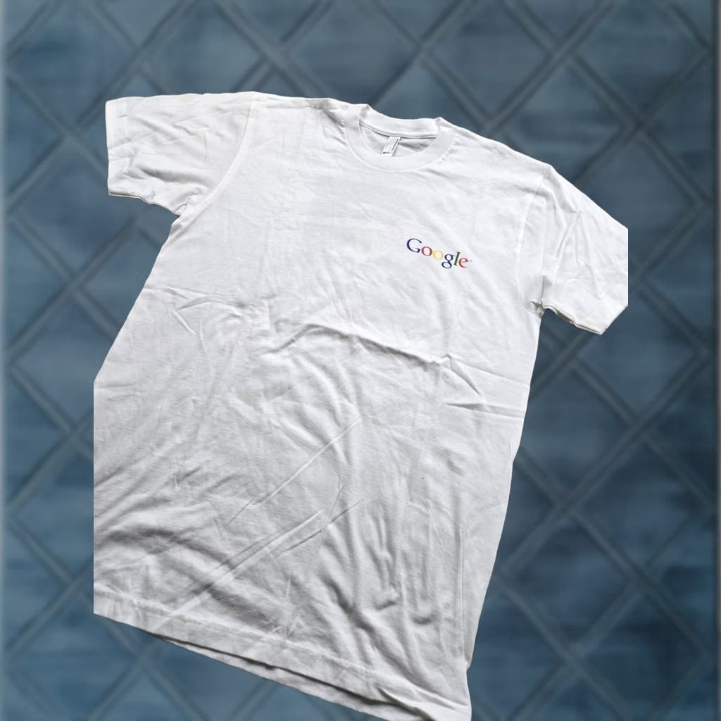 American Apparel Google T Shirt Medium Adults White Short Sleeve Finance 2007 Graphic Crew Neck Size US M / EU 48-50 / 2 - 1 Thumbnail