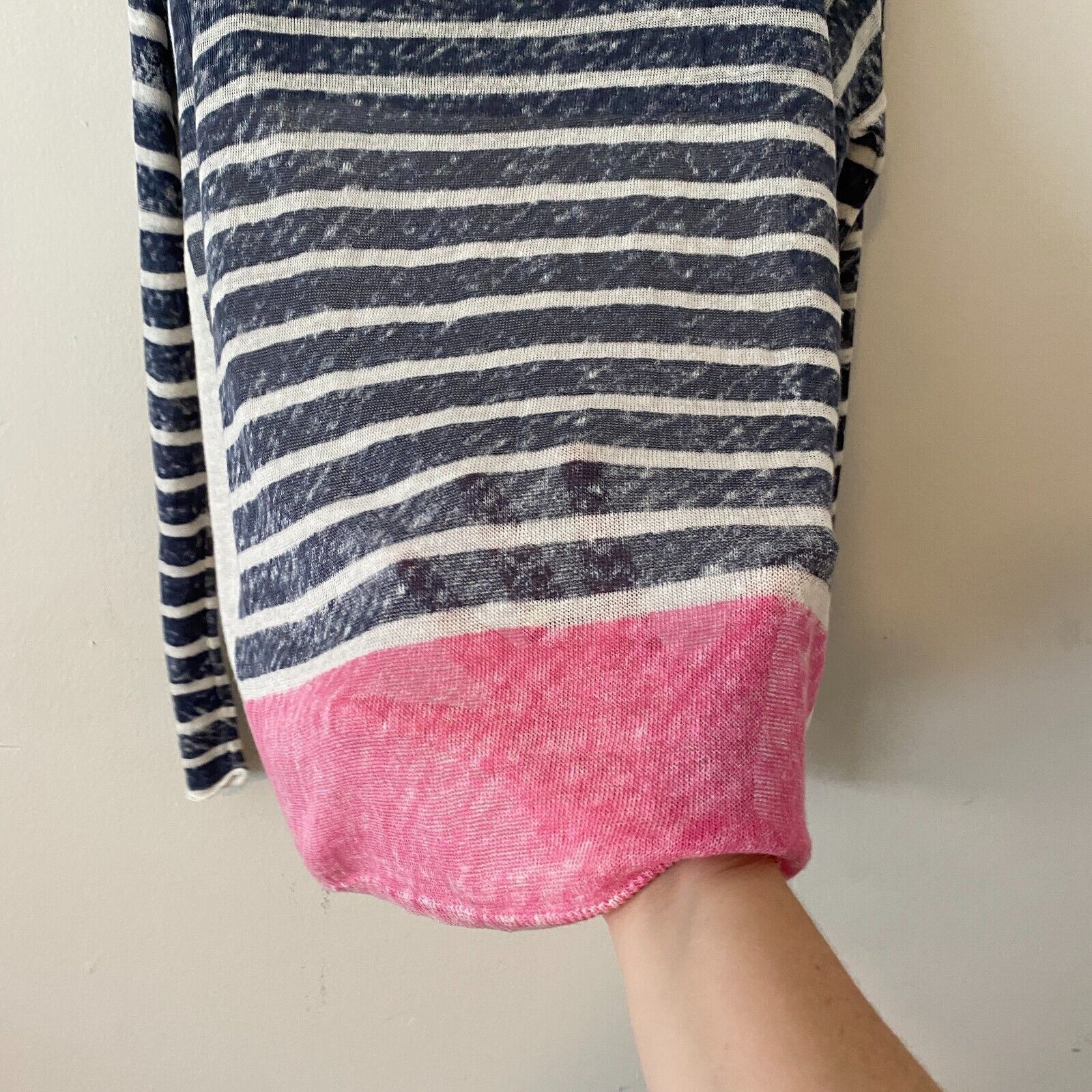 Splendid Splendid Blue White Pink Stripe Boat-Neck Sweater XS Size XS / US 0-2 / IT 36-38 - 3 Thumbnail
