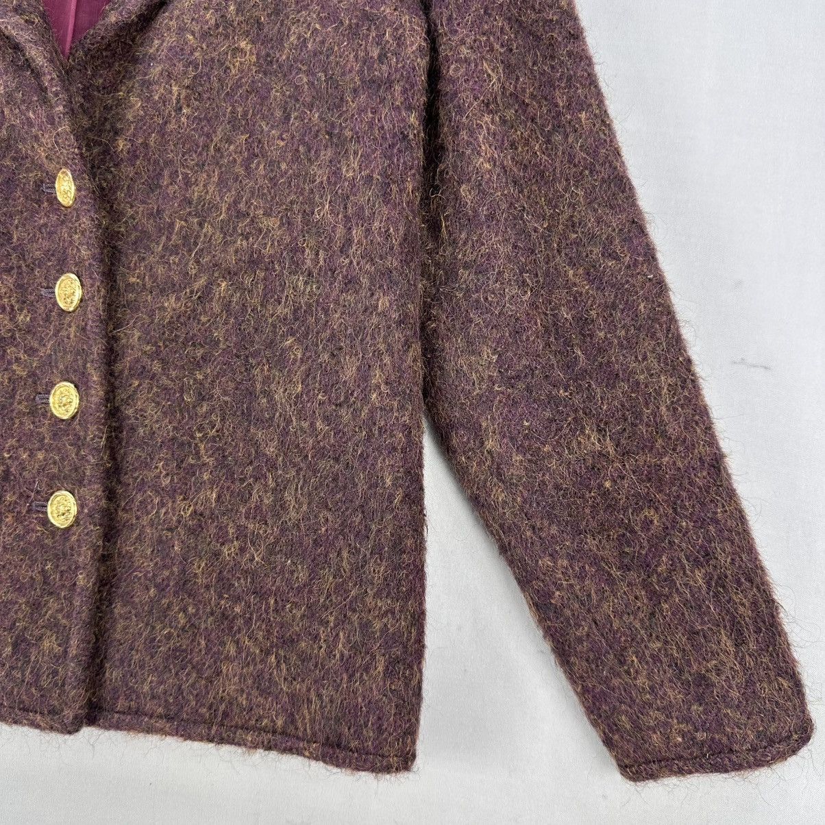 Vintage 80's Mohair Wool Jacket Special Custom Made