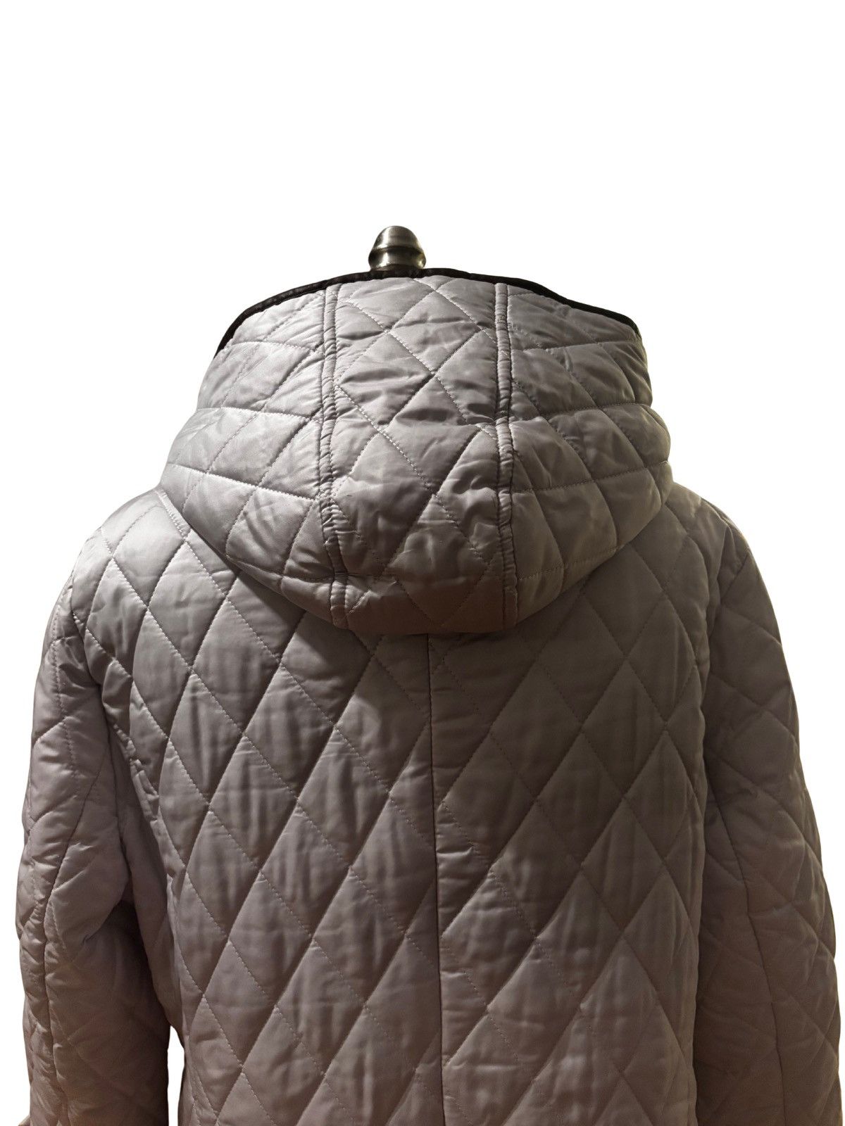 Other Women’s light gray quilt Coat with hoodie.wj1412 Size XL / US 12-14 / IT 48-50 - 5 Thumbnail
