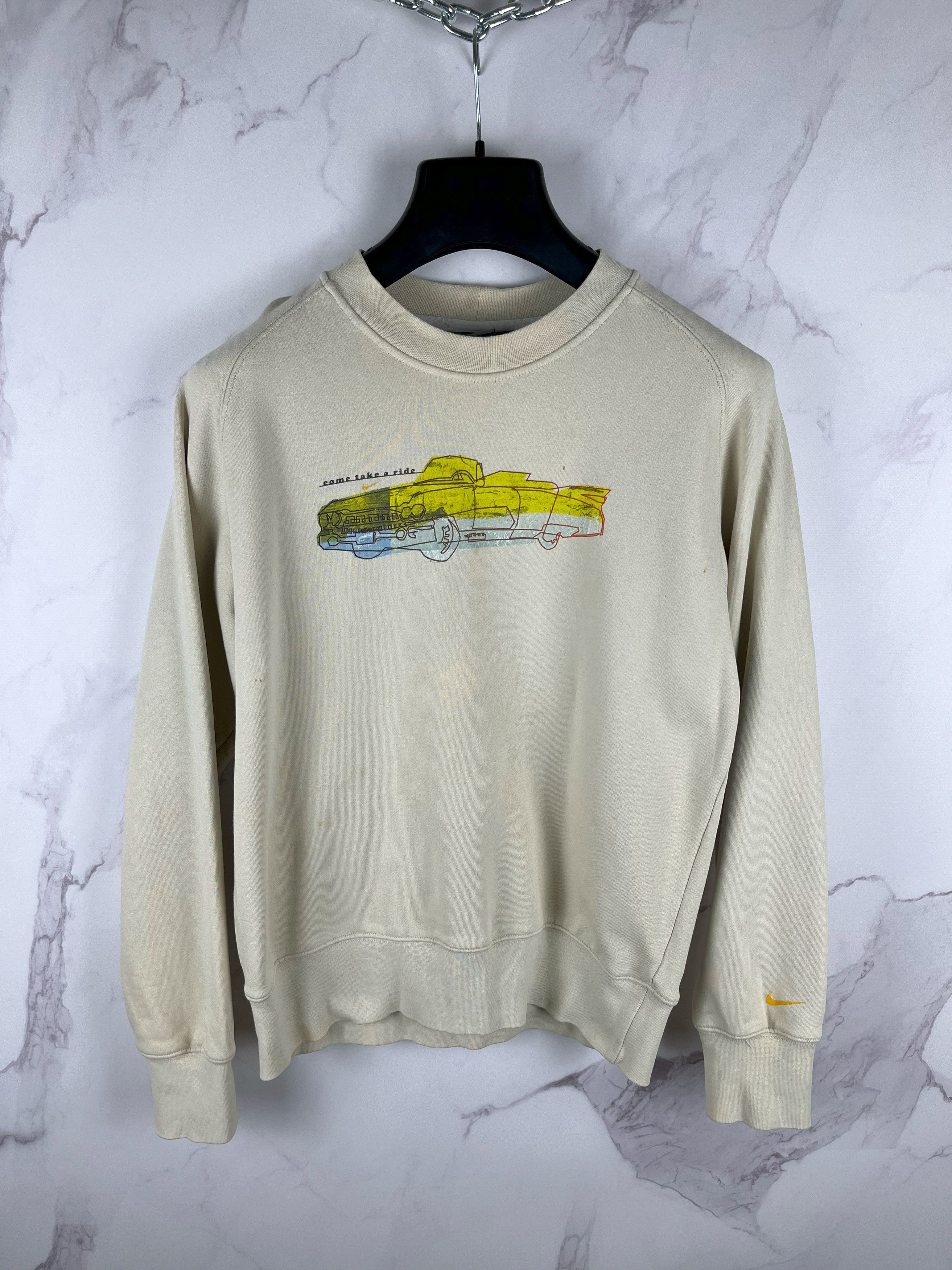 Nike Vintage Nike Car Logo Sweatshirt "Come Take A Ride" Size M Size US M / EU 48-50 / 2 - 1 Thumbnail