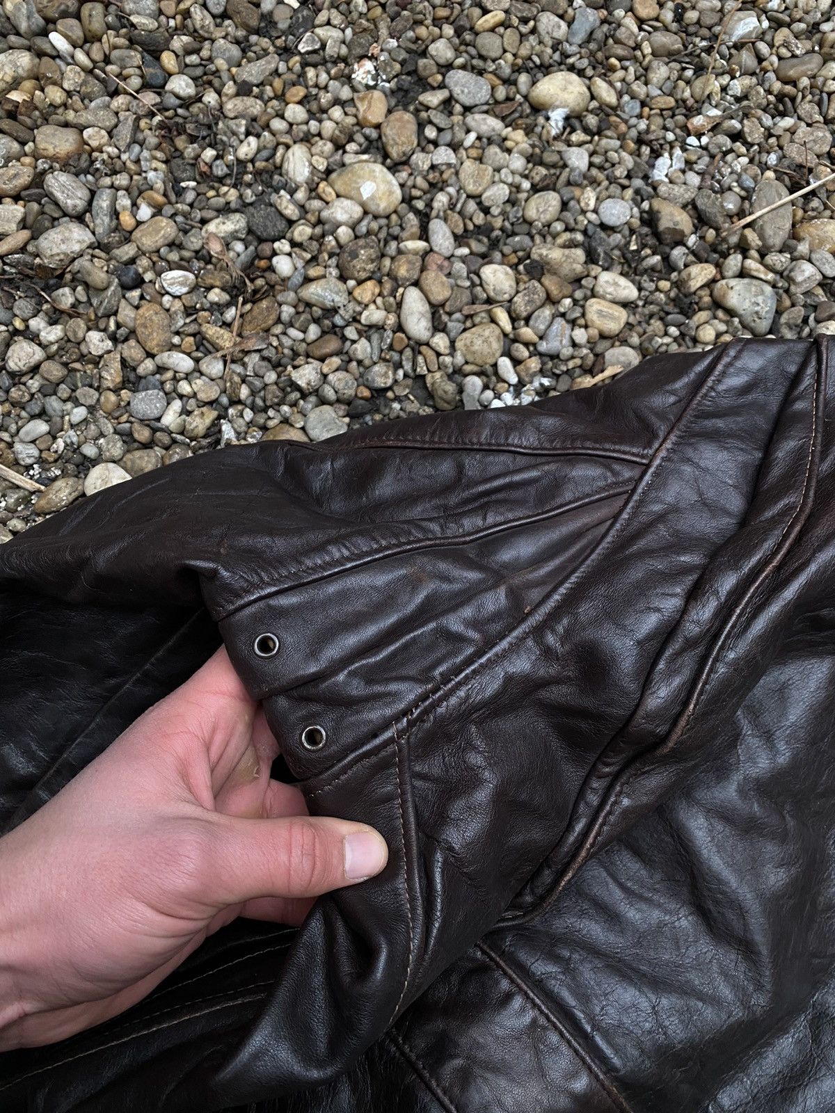 Schott × Vintage Vintage Schott Dense Talon Aviator Leather Jacket Size US M / EU 48-50 / 2 - 13 Thumbnail