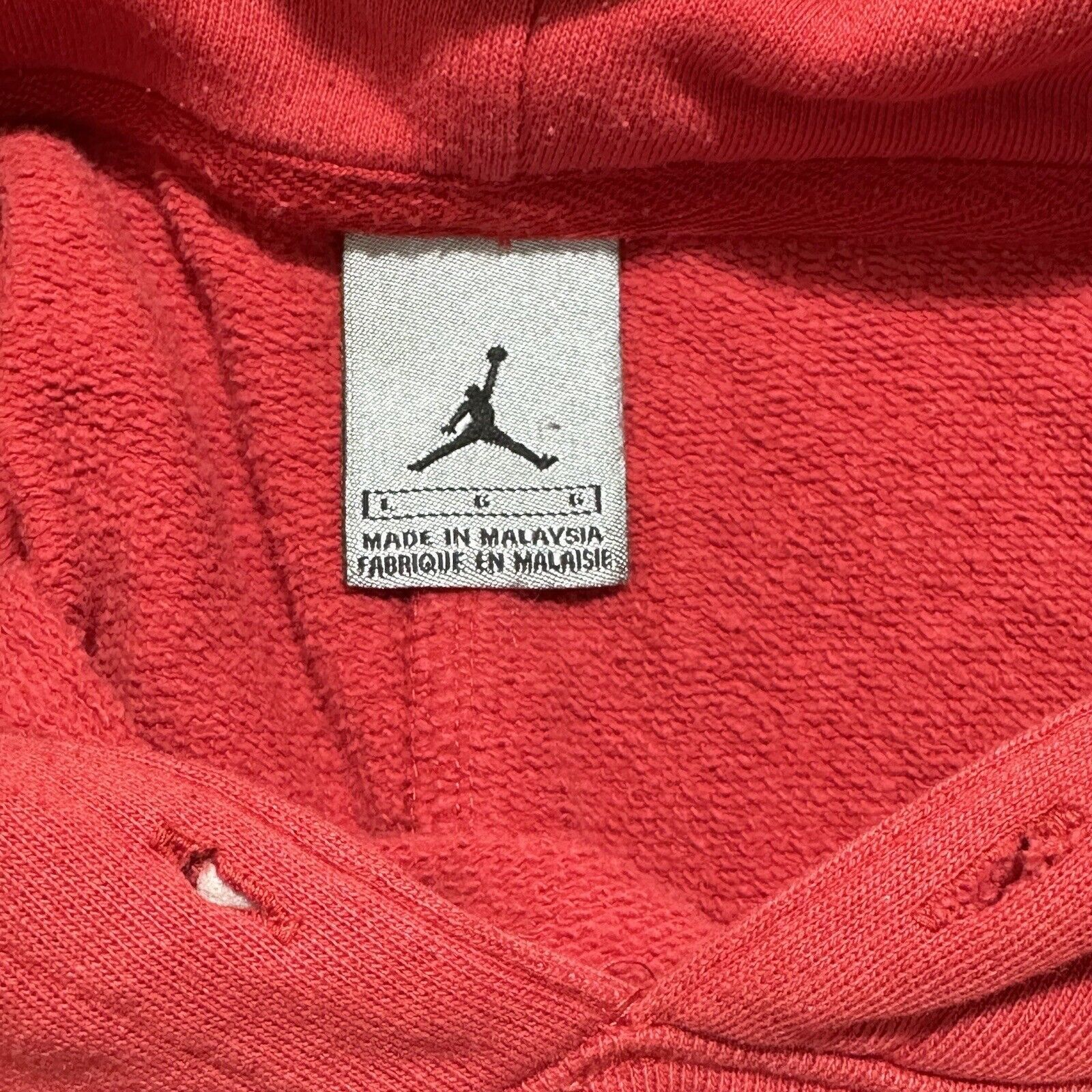 Jordan Brand Vintage Nike Air Jordan Large Red Hoodie Jumpman Y2K Retro Size US L / EU 52-54 / 3 - 9 Thumbnail