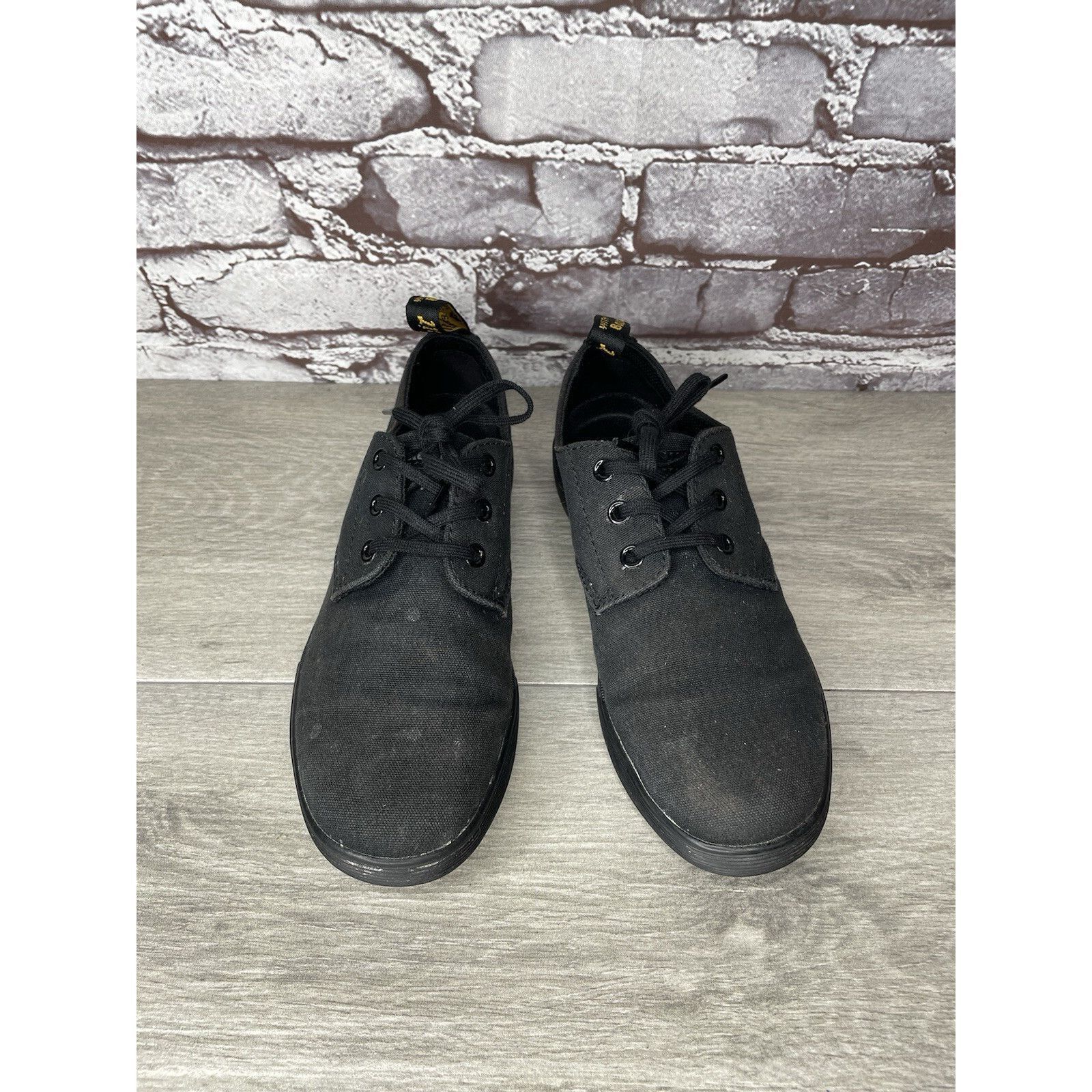 Dr. Martens Doc Dr. Martens SantAnita Black Airwair Casual Lace Up Shoes Size US 6 / IT 36 - 14 Thumbnail