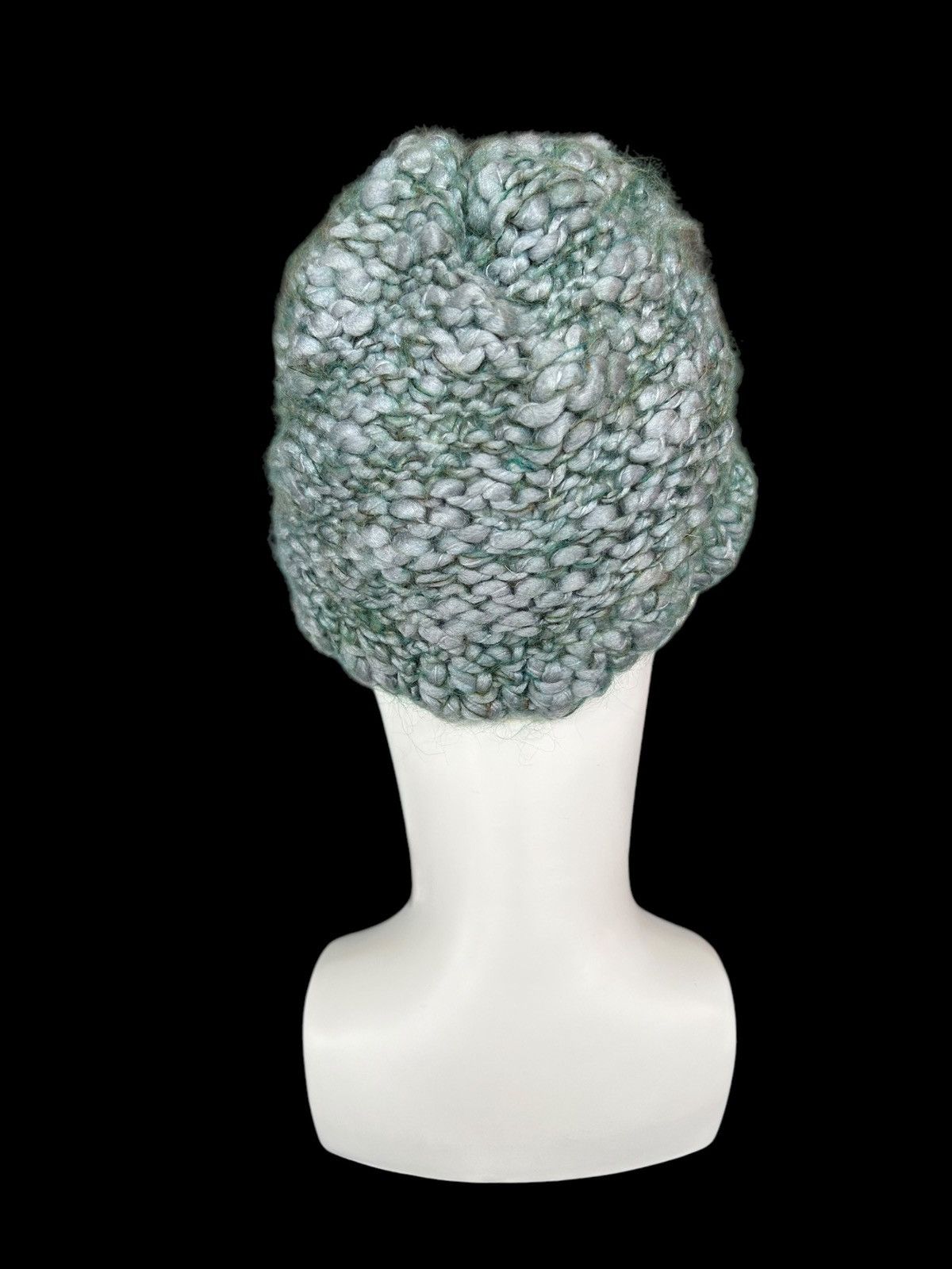 Japanese Brand × Kapital × Vintage Crochet Knitted Handmade hairy Beanie Hats Rare Design☠️☠️ Size ONE SIZE - 2 Thumbnail