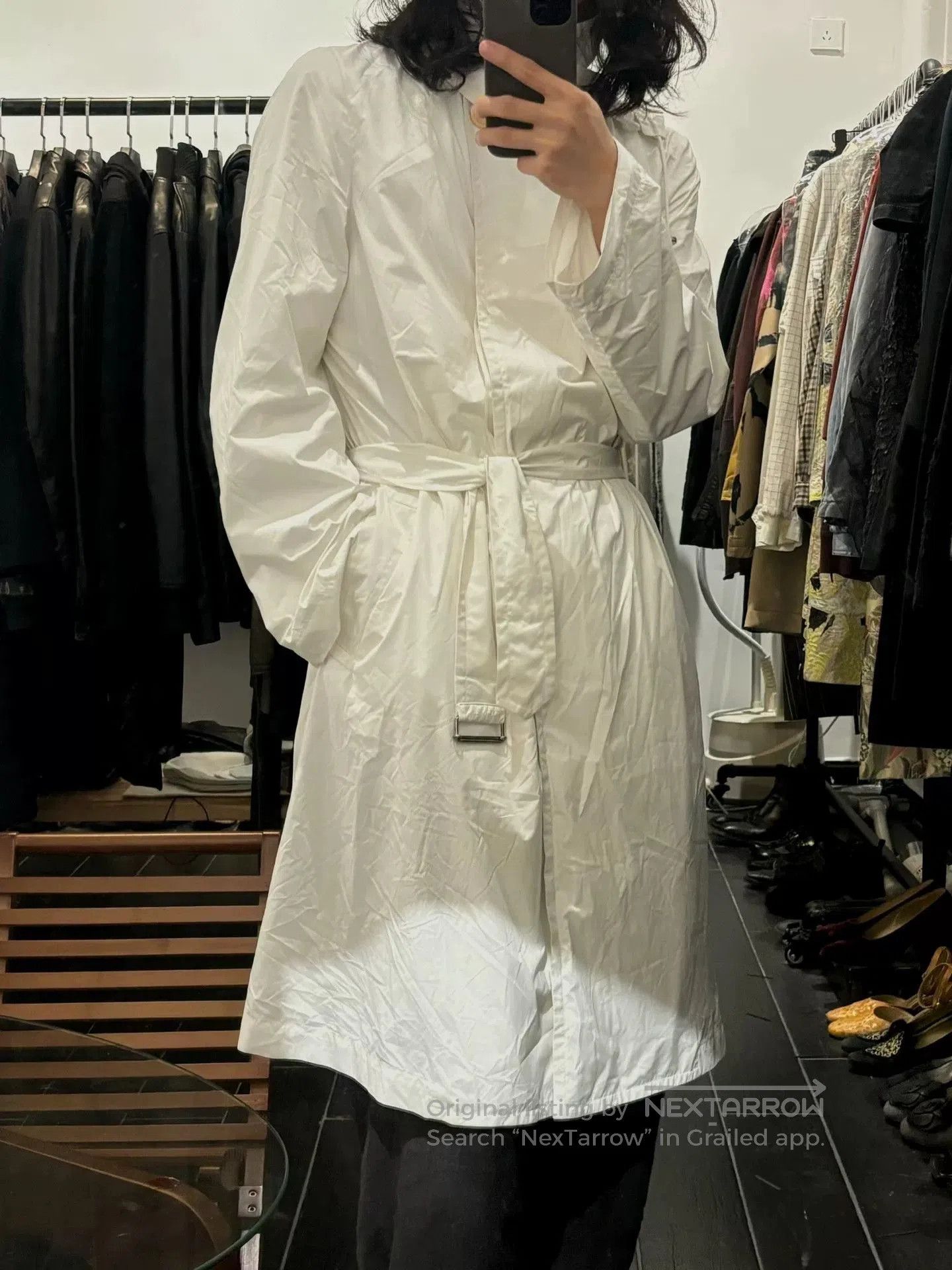 Ann Demeulemeester elegant detachable collar trench coat. Size S / US 4 / IT 40 - 2 Thumbnail