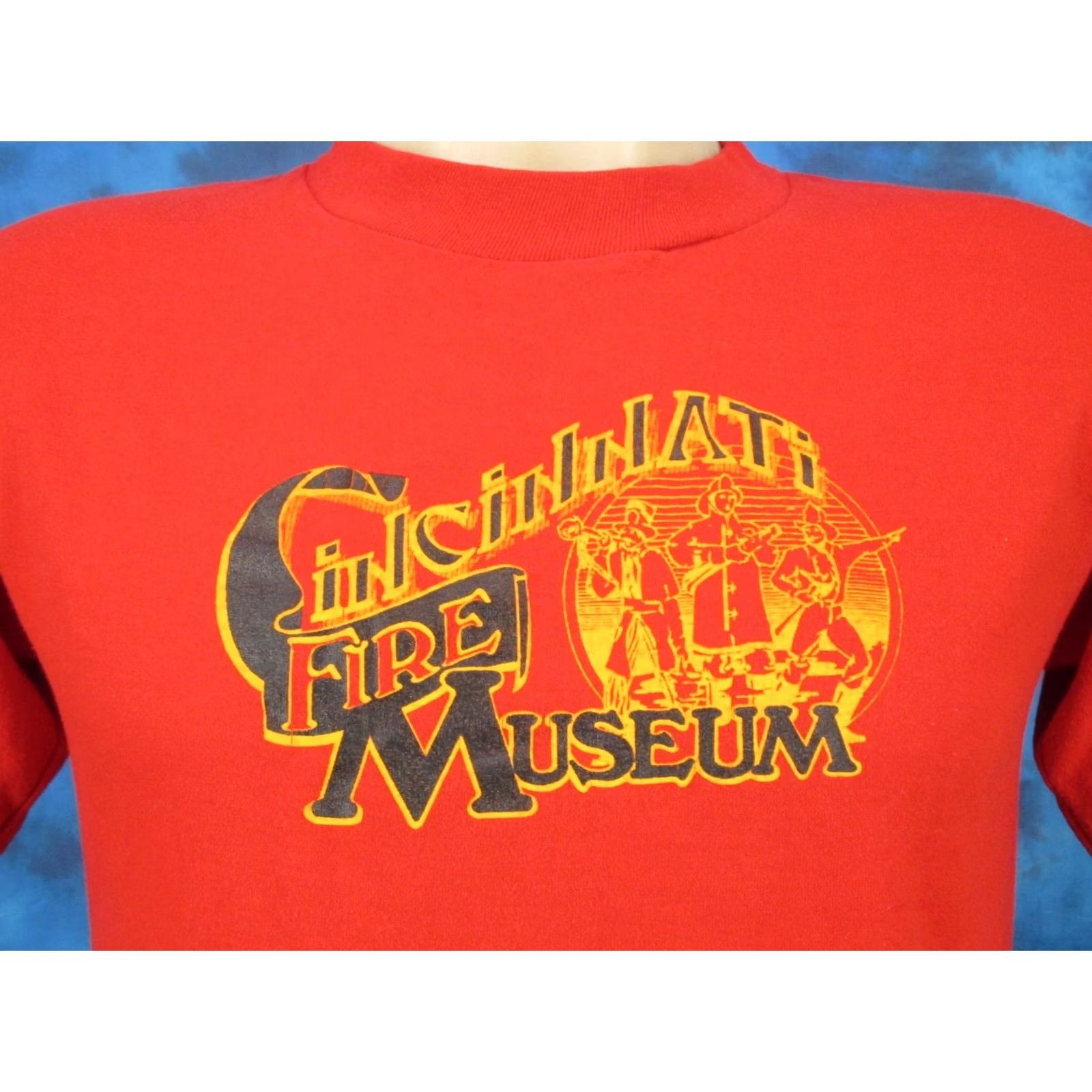 Vintage VINTAGE 80s CINCINNATI FIRE MUSEUM T-Shirt SMALL ohio fighter Men Red Size US S / EU 44-46 / 1 - 3 Thumbnail