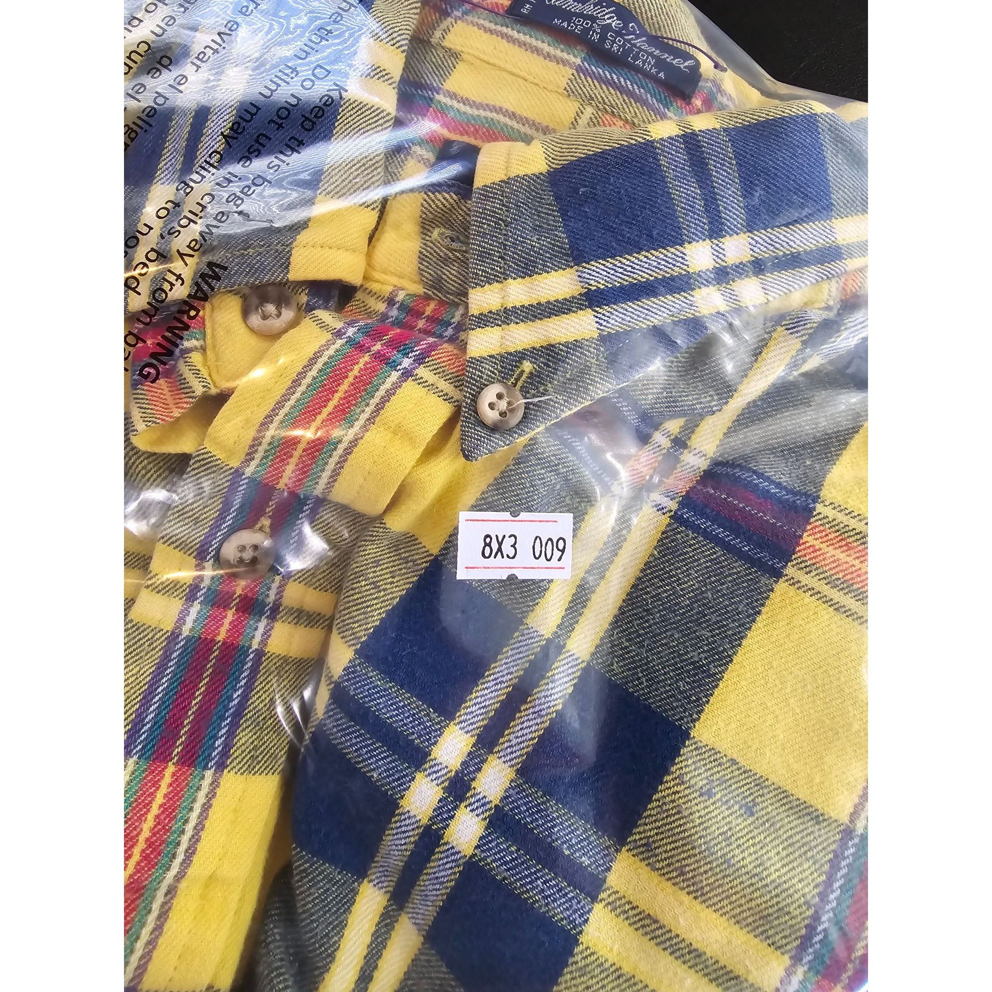 Gant Gant Men's Cambridge Flannel Shirt M Yellow & Blue Plaid 100 Size US M / EU 48-50 / 2 - 9 Thumbnail