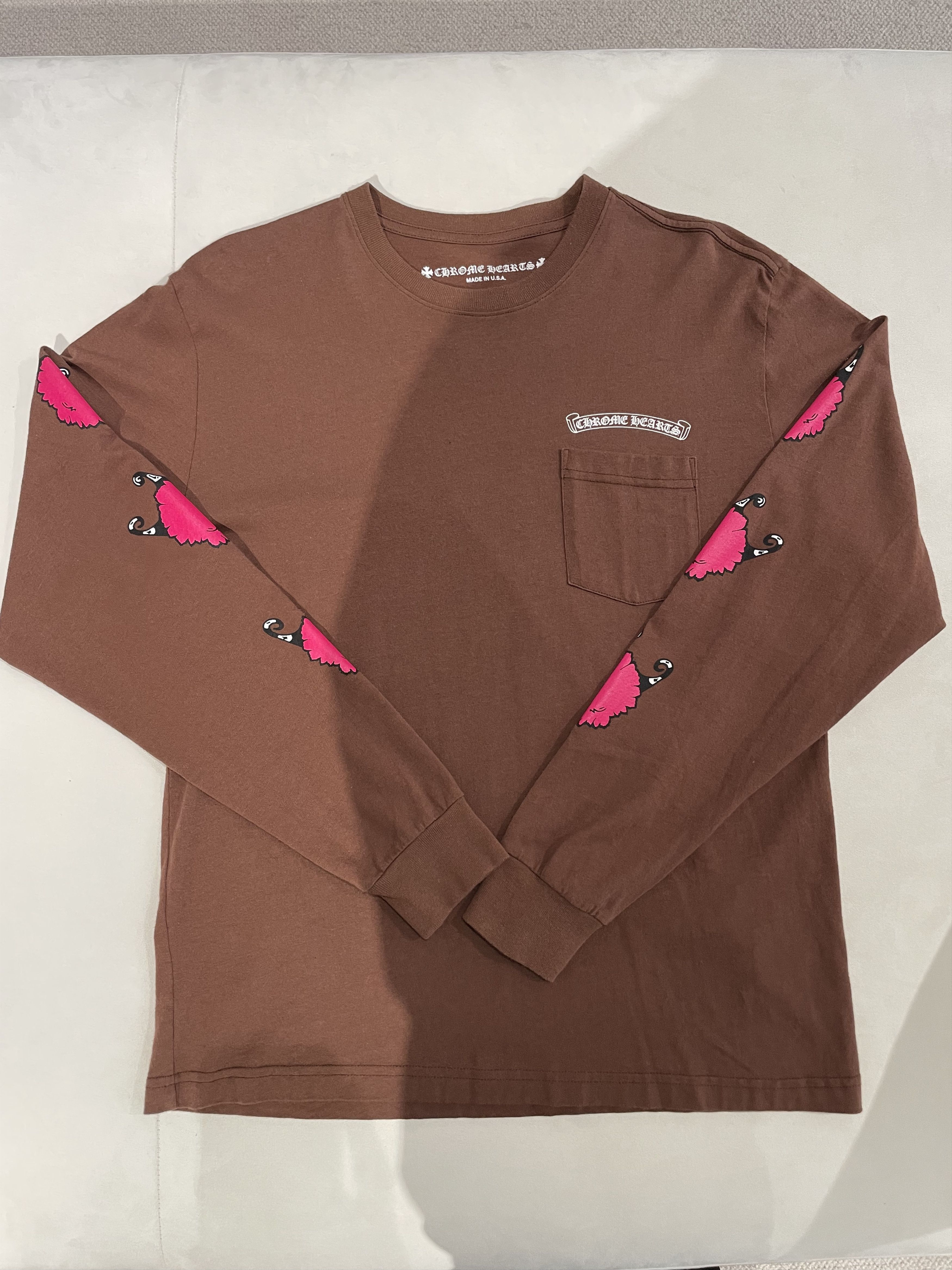 Chrome Hearts Chrome Hearts Matty Boy Brown Long Sleeve T-Shirt Tee Size US L / EU 52-54 / 3 - 4 Thumbnail