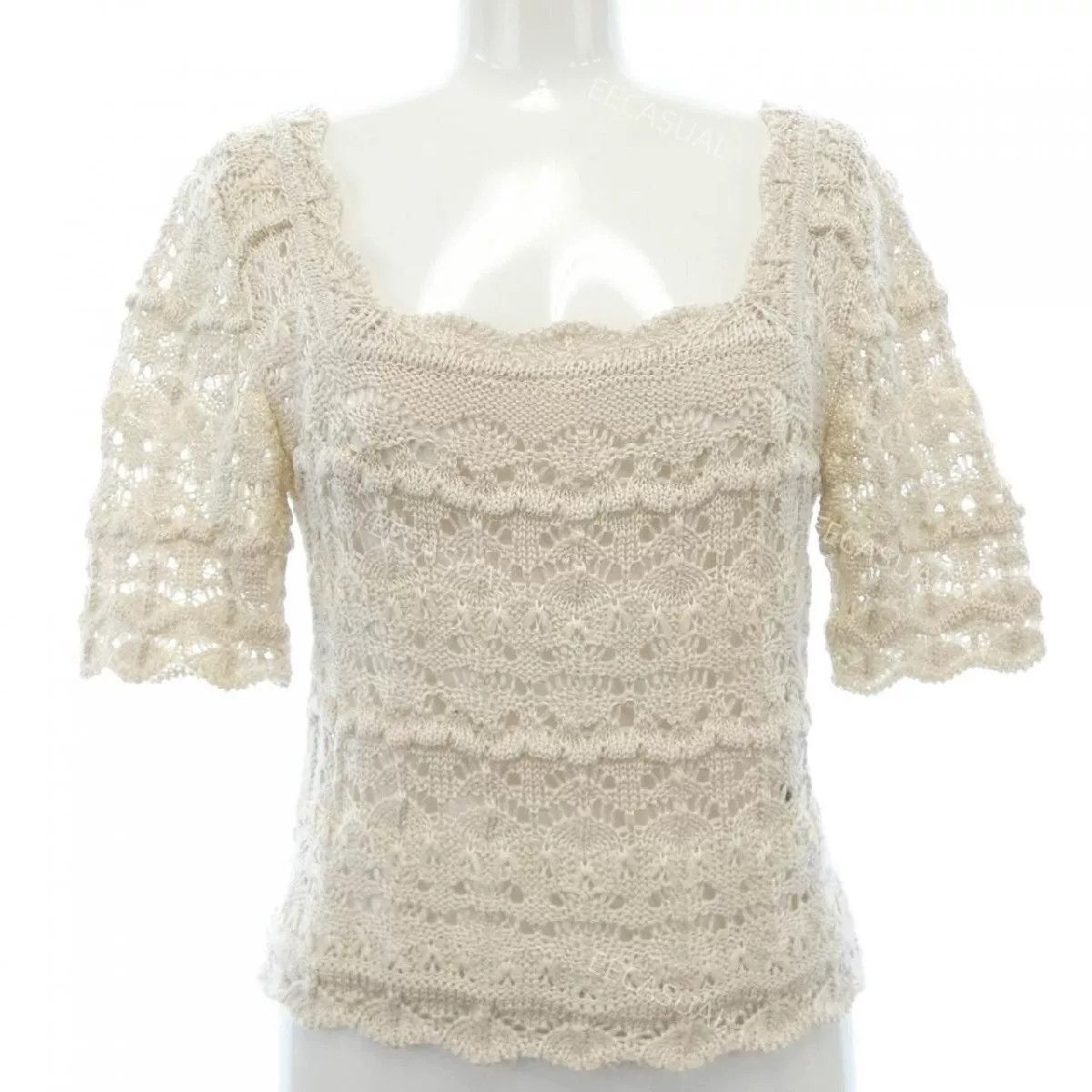 Other Beige Mame Kurogouchi Knit Top Size S / US 4 / IT 40 - 1 Thumbnail