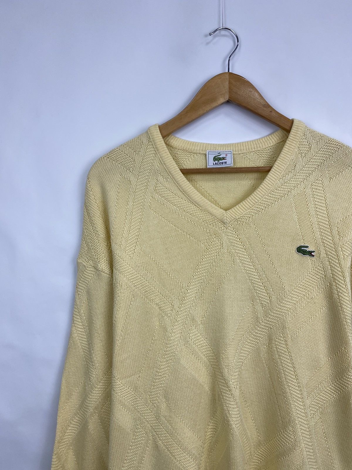 Lacoste 🇫🇷 Vintage 90s Lacoste knitwear sweater rare retro hype Size US XL / EU 56 / 4 - 2 Thumbnail