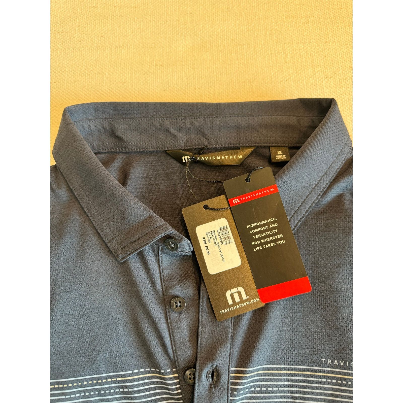 TravisMathew Travis Mathew Polo - Men’s (XL) Navy Size US XL / EU 56 / 4 - 4 Thumbnail