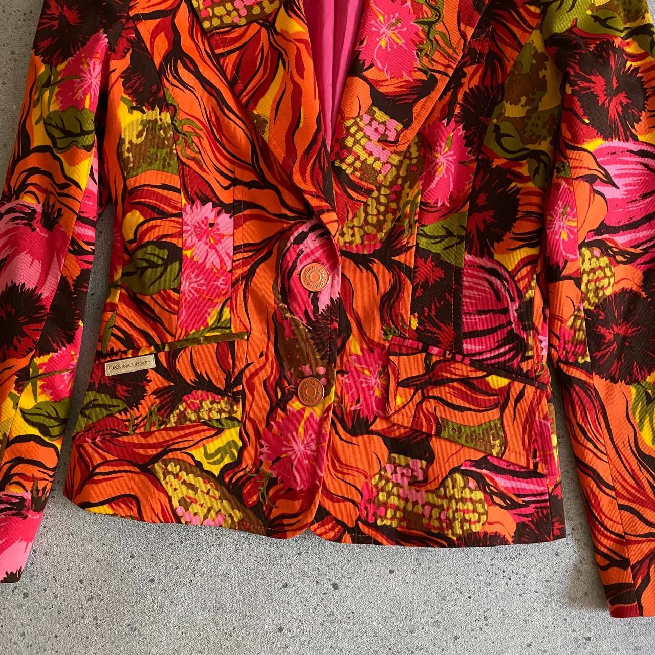 Dolce & Gabbana D&G Dolce & Gabbana Vintage Floral Rare Jacket Size S / US 4 / IT 40 - 6 Thumbnail
