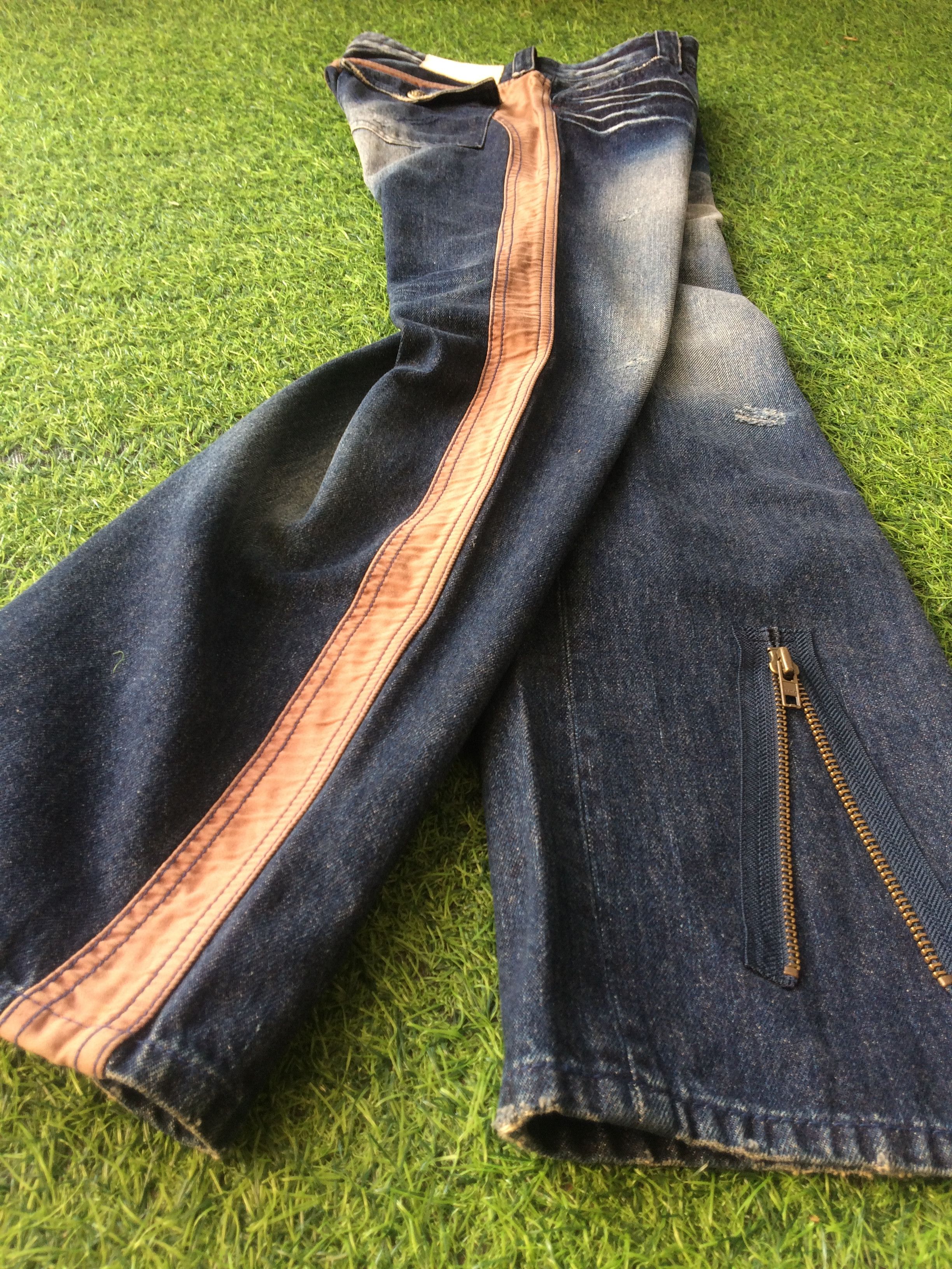 Japanese Brand Japan Two Tone Side Panel Jeans #D-349 Size 28" / US 6 / IT 42 - 9 Thumbnail