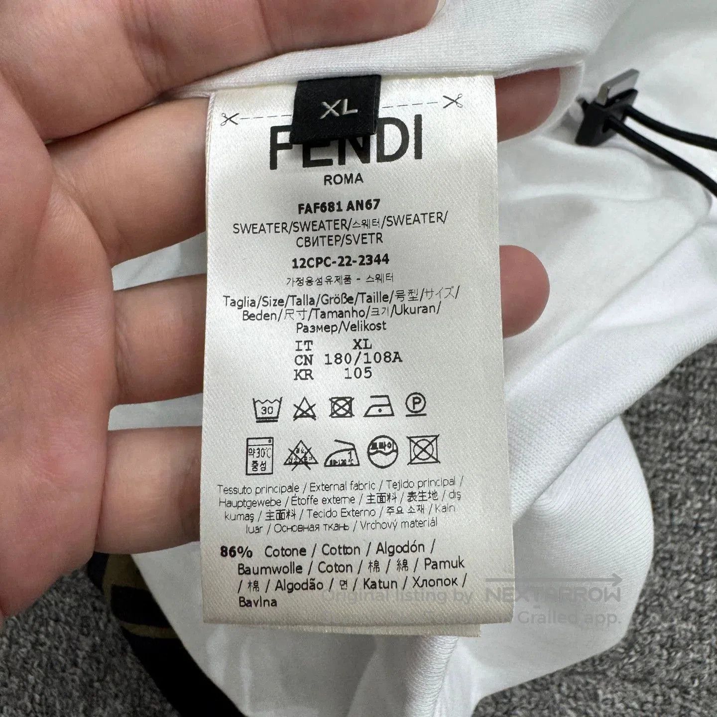 Fendi Fendi Monogram Paneled Hoodie. Size US XL / EU 56 / 4 - 3 Thumbnail