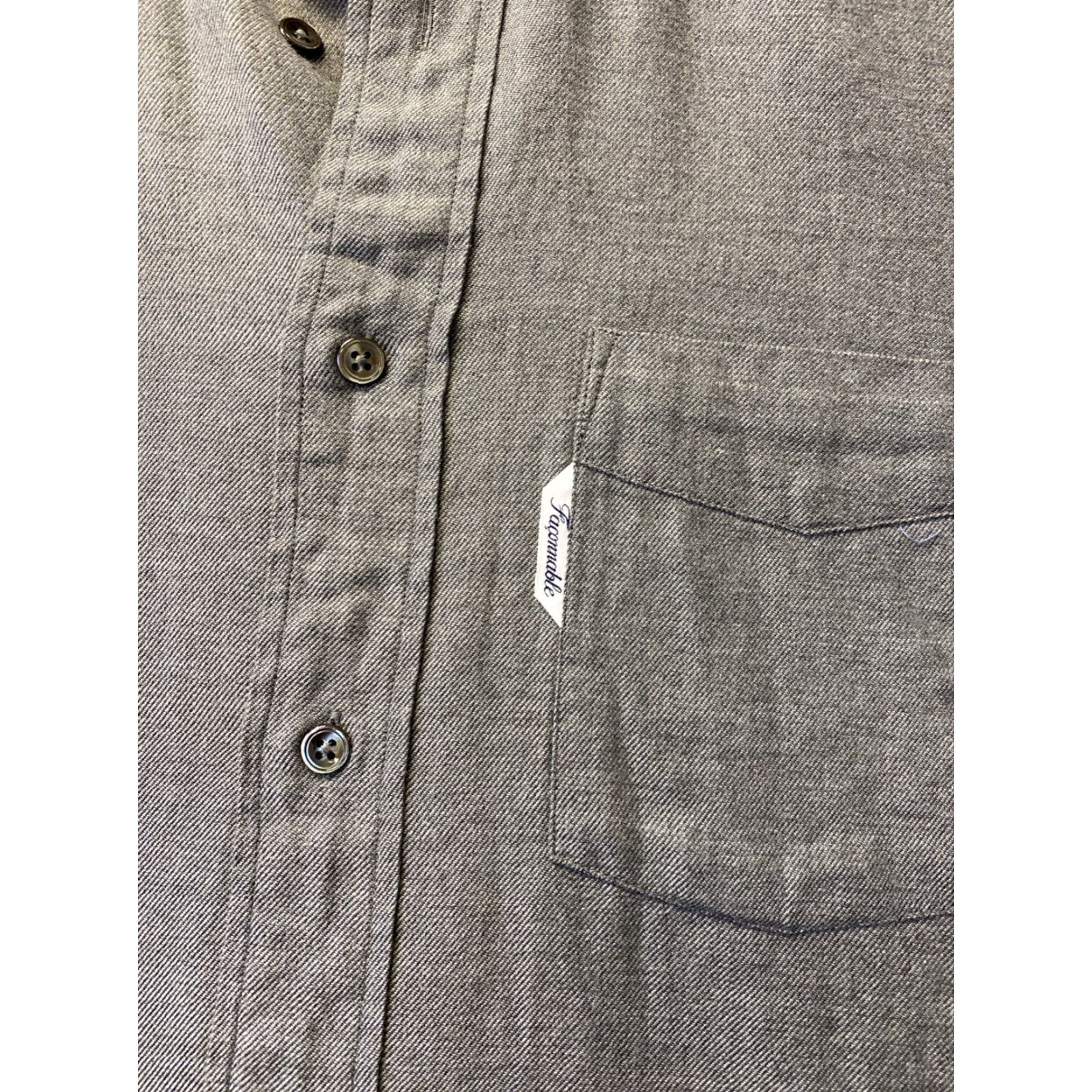 Faconnable VINTAGE Faconnable Men’s Cotton Shirt Long Sleeve Button-Up M Gray Regular All Seasons 90s City Classic Mens Size US M / EU 48-50 / 2 - 4 Thumbnail