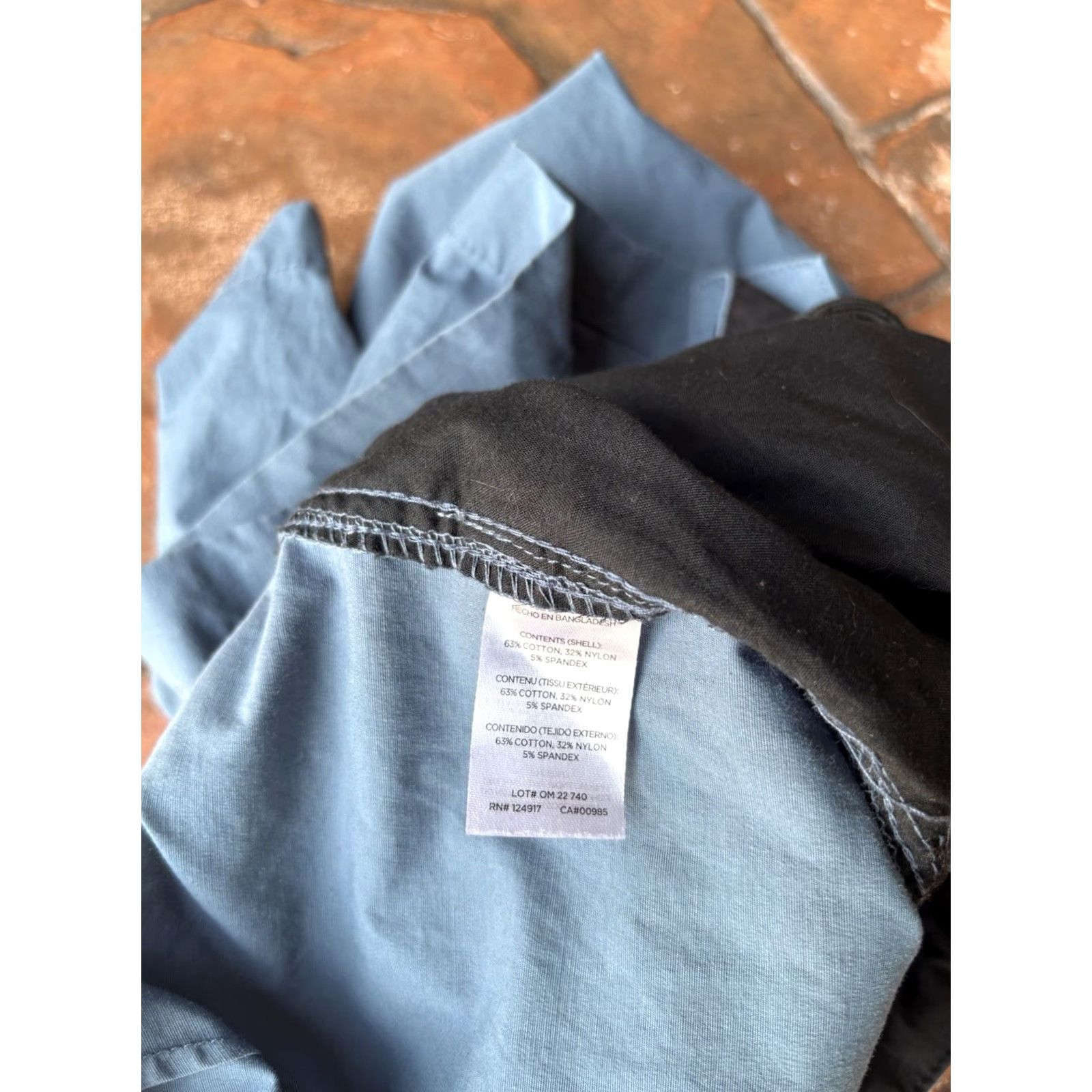 Onia Onia Chino Shorts Mens 34 Blue Cotton Nylon Spandex Stretch Pocket Zipper Drawstring Size US 34 / EU 50 - 4 Thumbnail