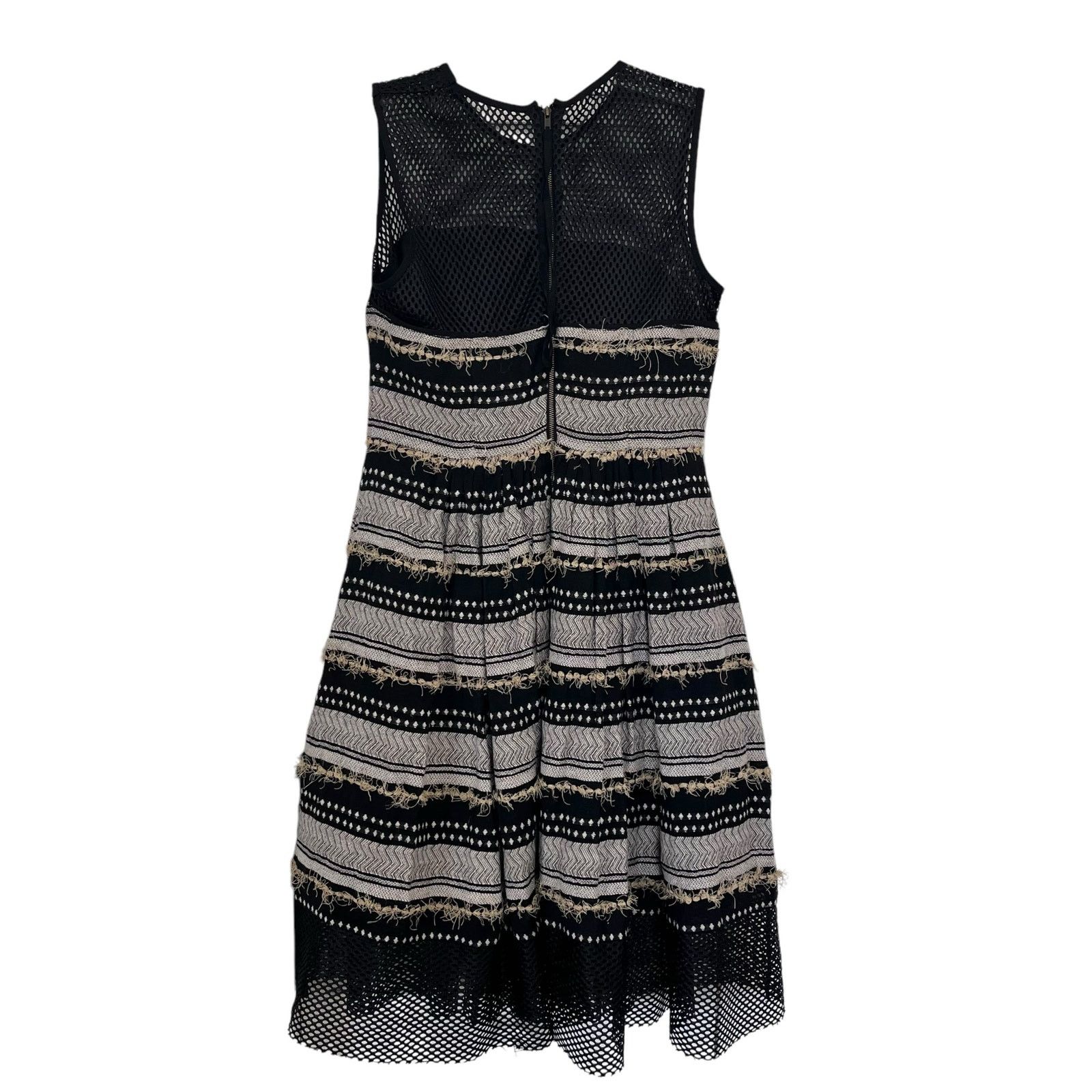 Anthropologie Tracy Reese Anthropologie Black Perforated Cocktail Dress Size M / US 6-8 / IT 42-44 - 3 Thumbnail