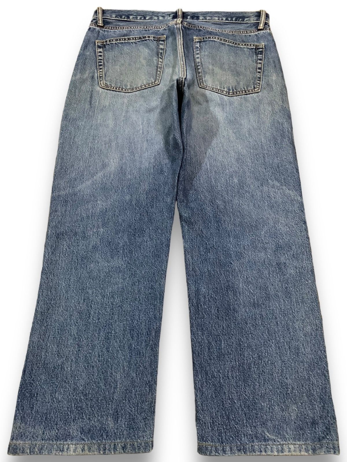 Uniqlo Vintage Uniqlo Dirt Mud Wash Straight Leg Distressed Jeans Size US 33 - 2 Thumbnail