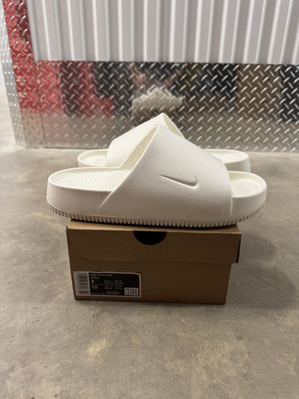 Nike Nike Calm Slide Sail Size 9 Size US 9 / EU 42 - 1 Thumbnail