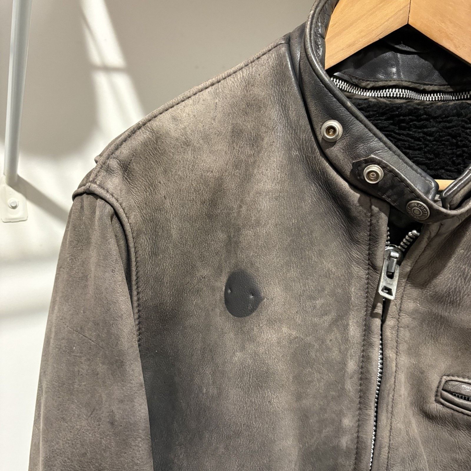 Schott × Vintage Vintage Schott 141 Cowhide Leather Cafe Racer Jacket 42 Size US L / EU 52-54 / 3 - 5 Thumbnail