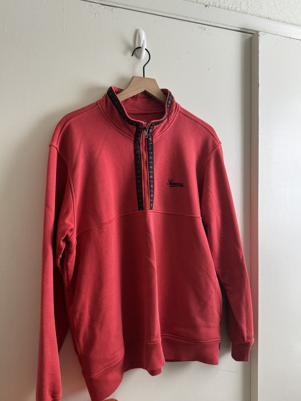 Supreme Supreme Overdyed Half Zip Sweatshirt Size US M / EU 48-50 / 2 - 1 Thumbnail