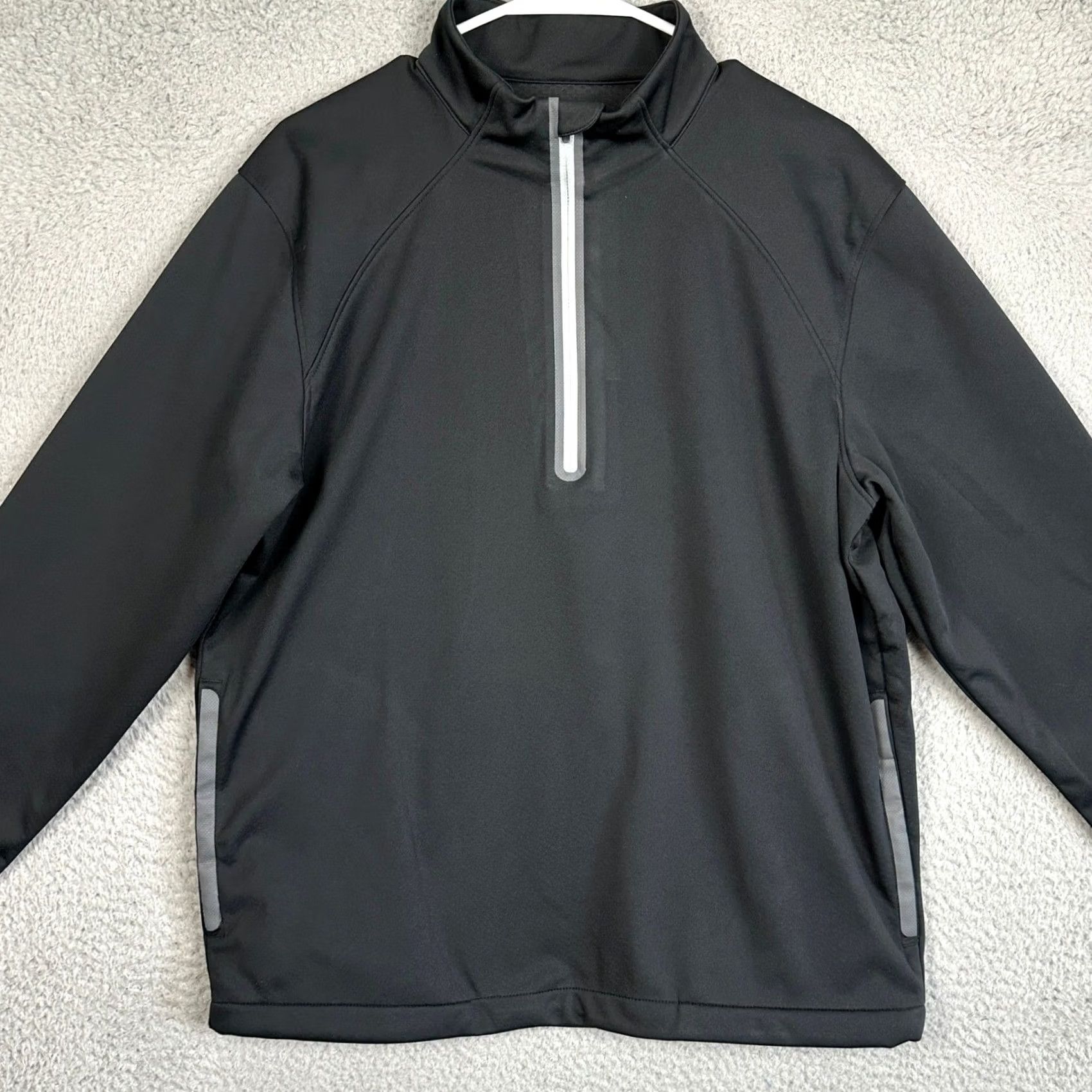 Vintage Slazenger Jacket Mens M Black Golf Quarter Zip Pullover EUC Lightweight Performance Raglan Sleeves Zip Pocket Mock Neck Athletic Golf Jacket Mens Size US M / EU 48-50 / 2 - 3 Thumbnail