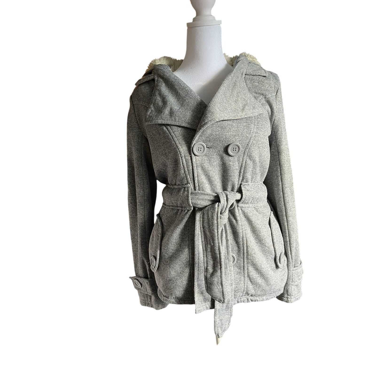 Vintage NWT Paper Tee jacket/ hoodie faux fur Size L / US 10 / IT 46 - 2 Thumbnail