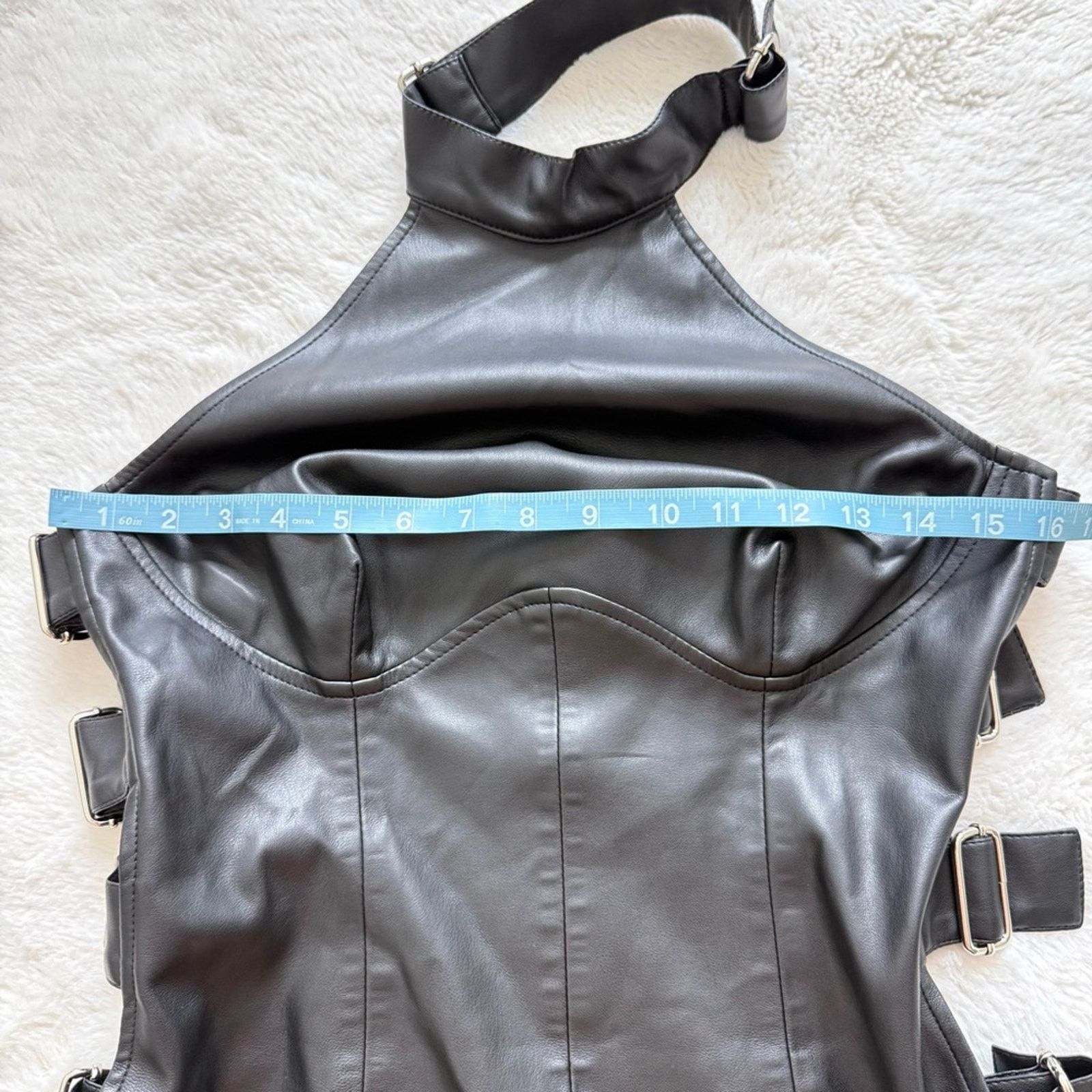 Other NEW!!! Women faux leather dress size L European brand Size L / US 10 / IT 46 - 7 Thumbnail