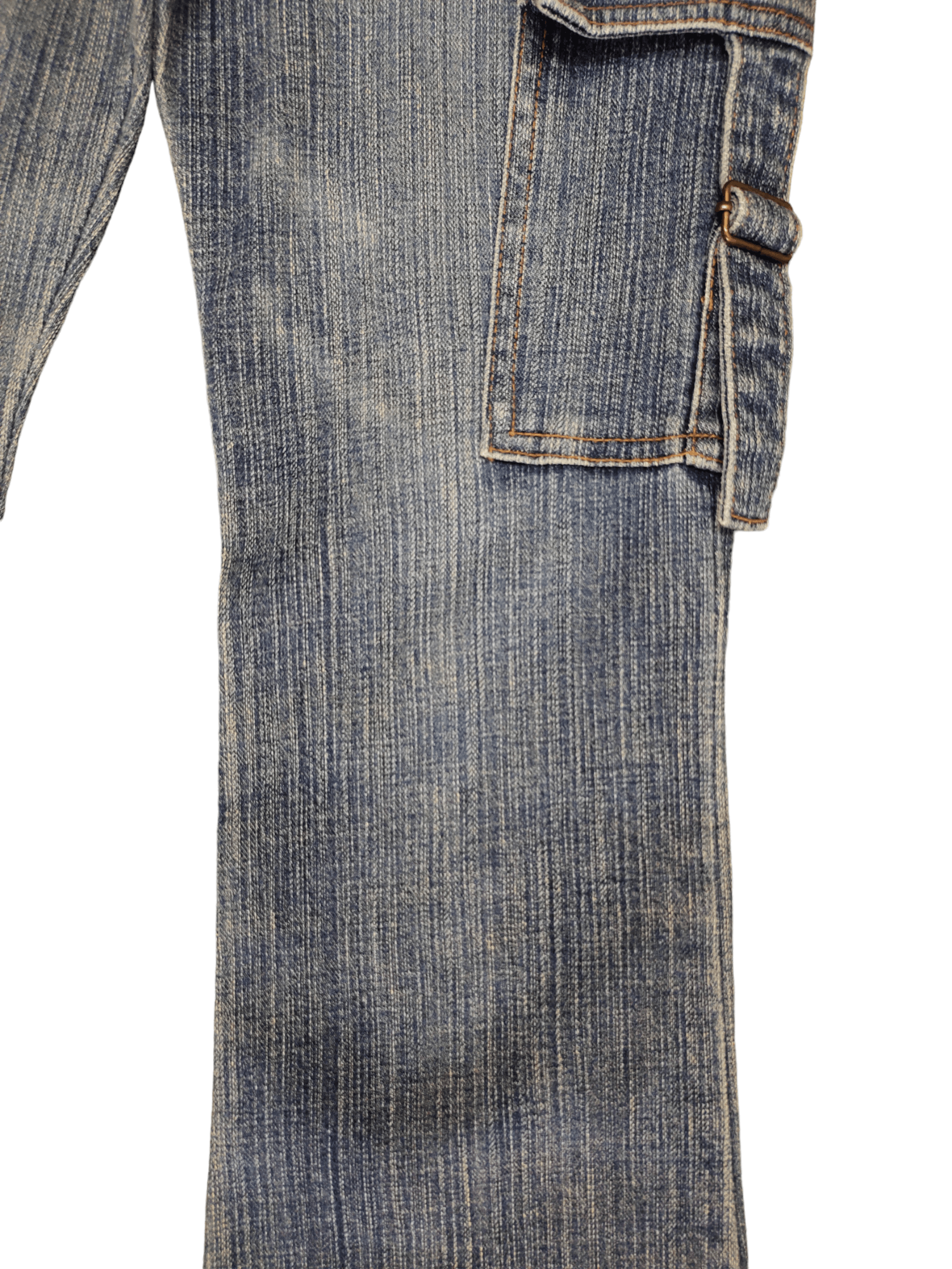 GOSTAR DE FUGA Flare Jeans Japan Cargo Faded Low Rise Boot Cut Y2k Goa Size US 27 - 6 Thumbnail