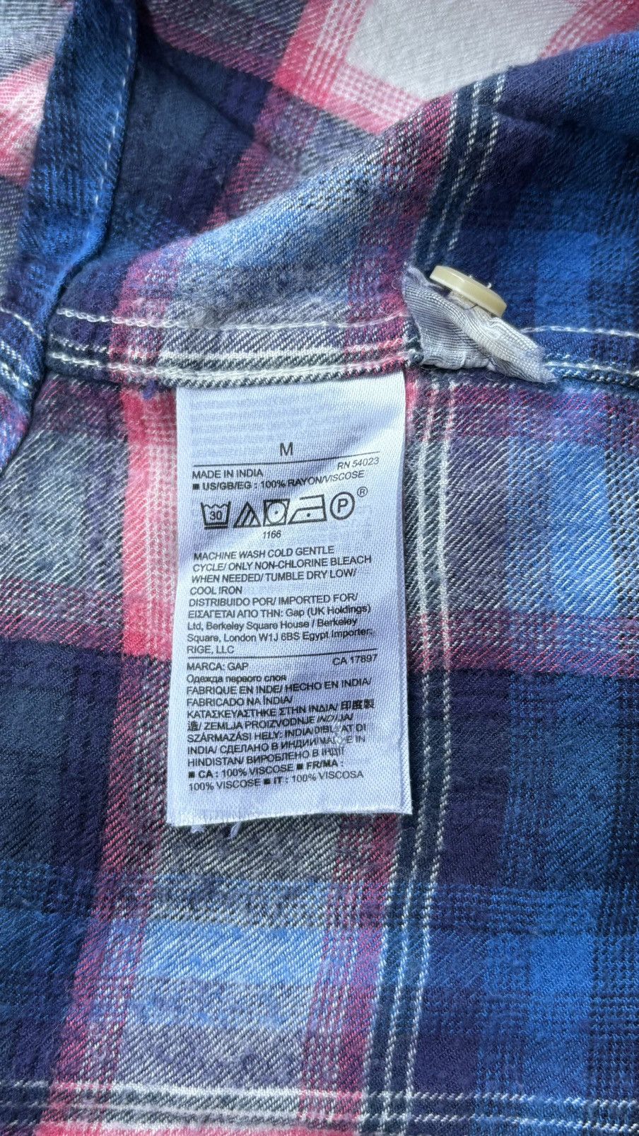 Gap GAP x Pendleton Pink and Blue Plaid Fall ‘16 Size US M / EU 48-50 / 2 - 4 Thumbnail