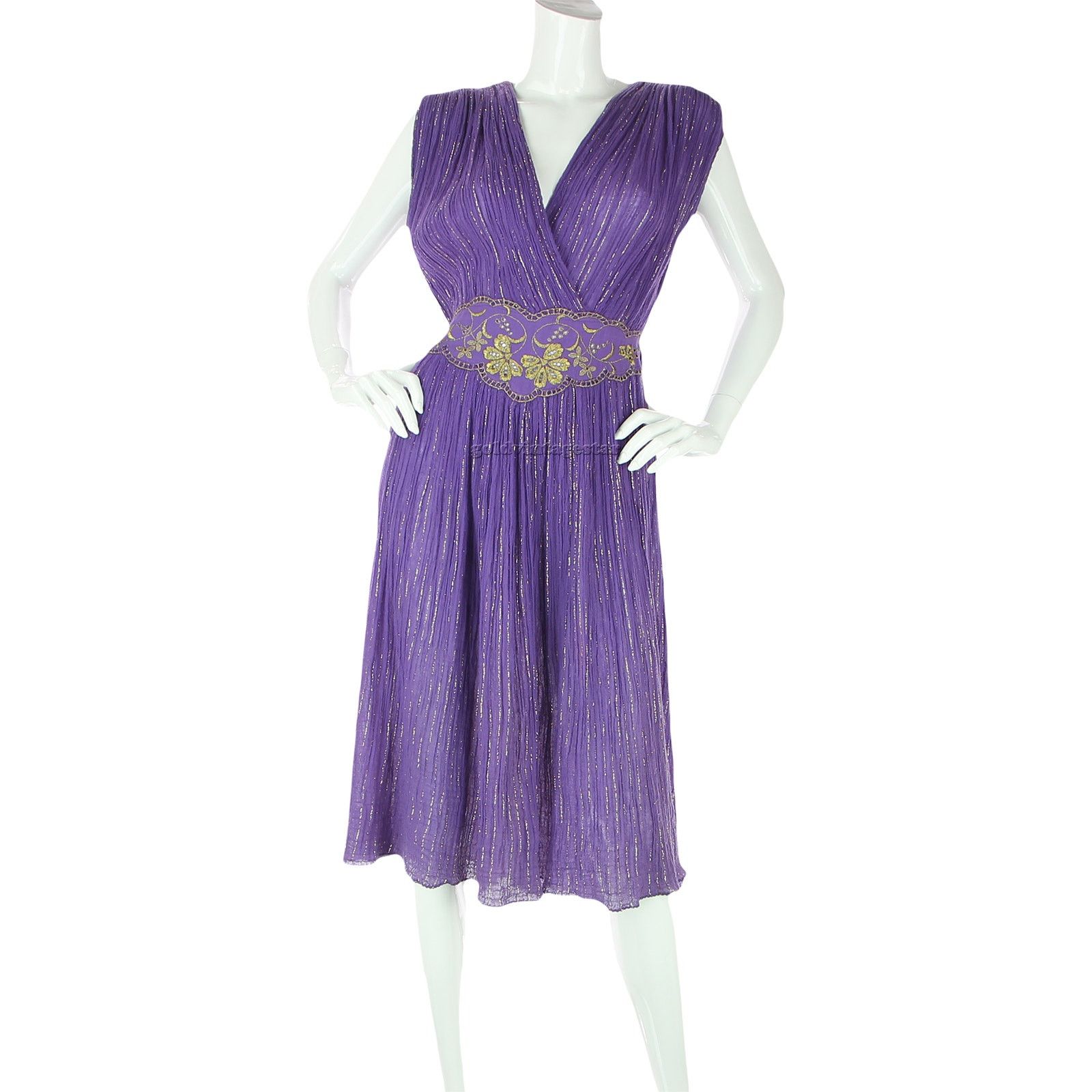 h&m embroidered dress black New JS Collections Blue Pink & Green Metallic Embroidered Dress