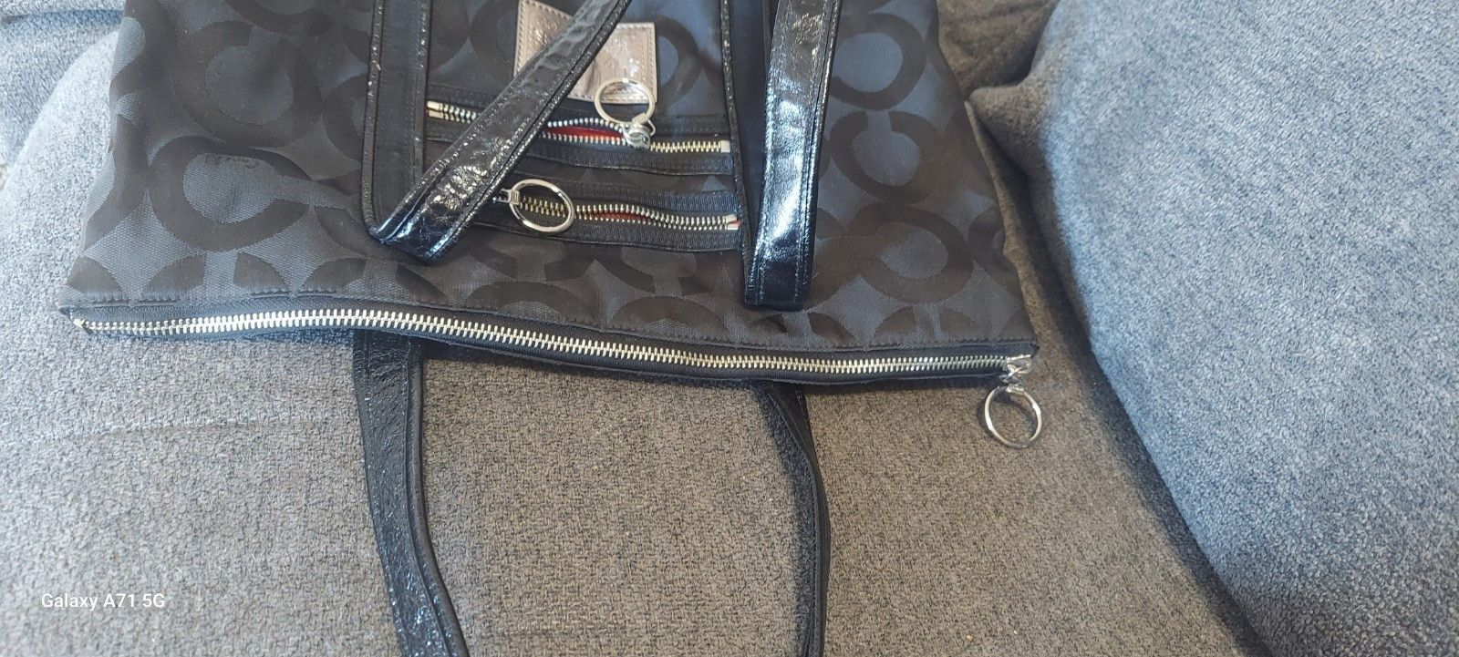 Coach Coach Poppy Op Art Glam Jaquard Shoudler Bag Tote 13826 ~ B Size ONE SIZE - 7 Thumbnail