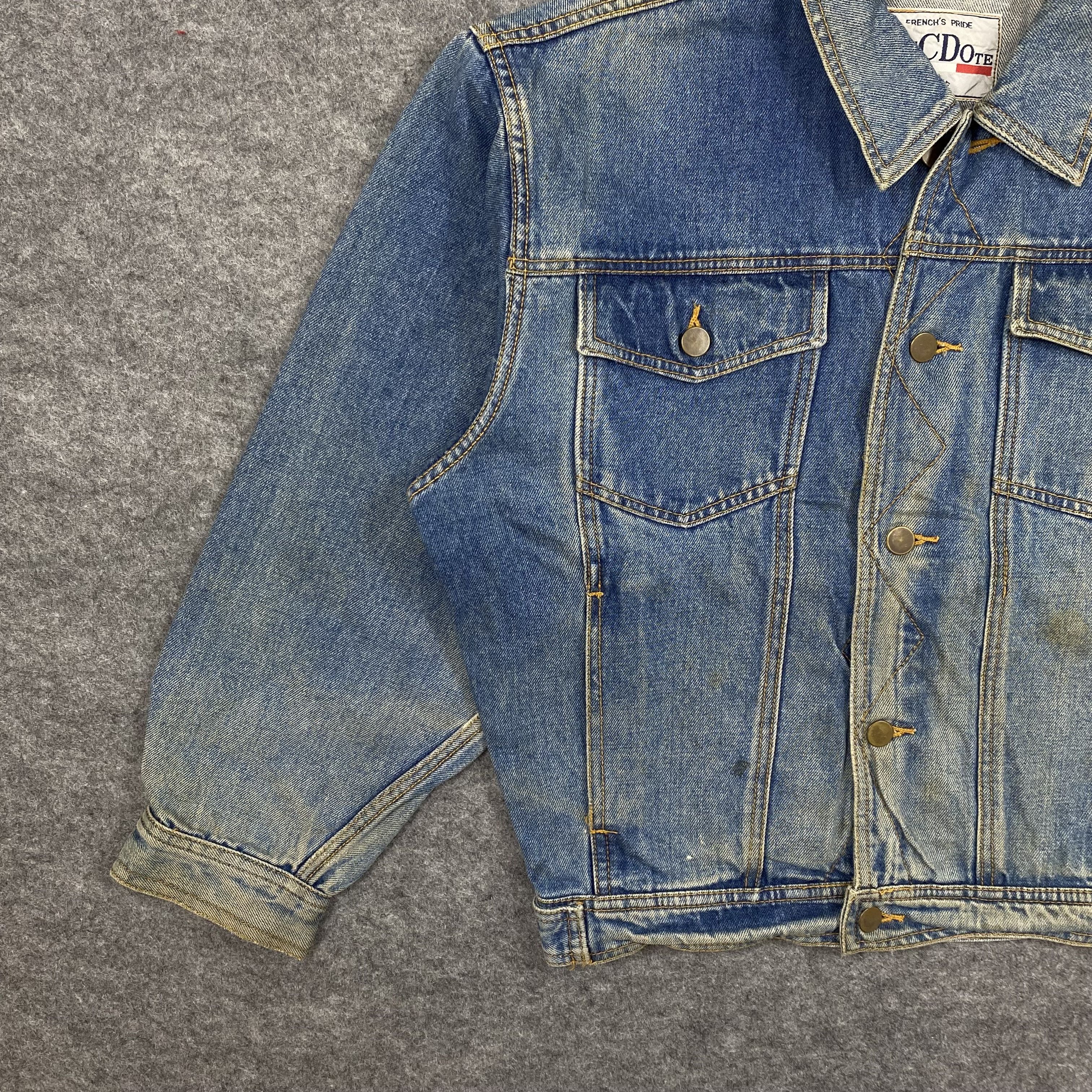 Japanese Brand Vintage 90s Anecdote Homme French's Pride Denim Trucker-J599 Size US L / EU 52-54 / 3 - 4 Thumbnail