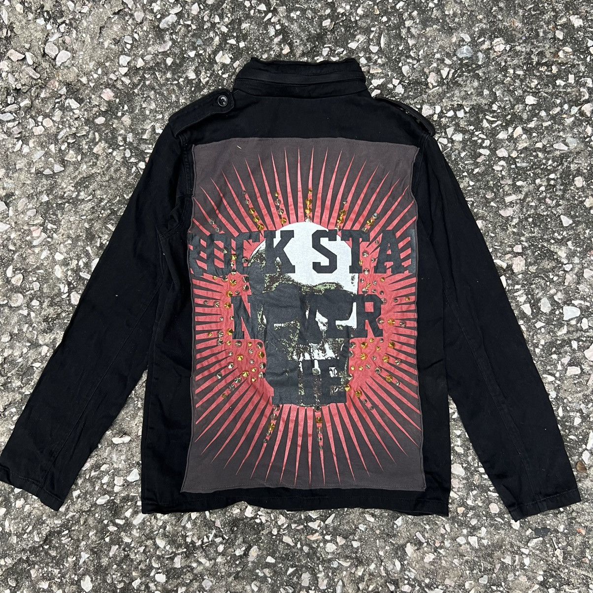 Japanese Brand “CRAZY” STUDDED METAL PUNK US ARMY JACKET Size US S / EU 44-46 / 1 - 1 Thumbnail